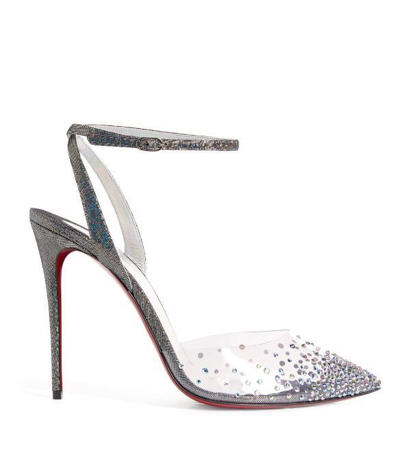 Christian Louboutin o1s1wg110924 Spikaqueen Pumps in Silver Size US 5 / IT 35 - 1 Thumbnail