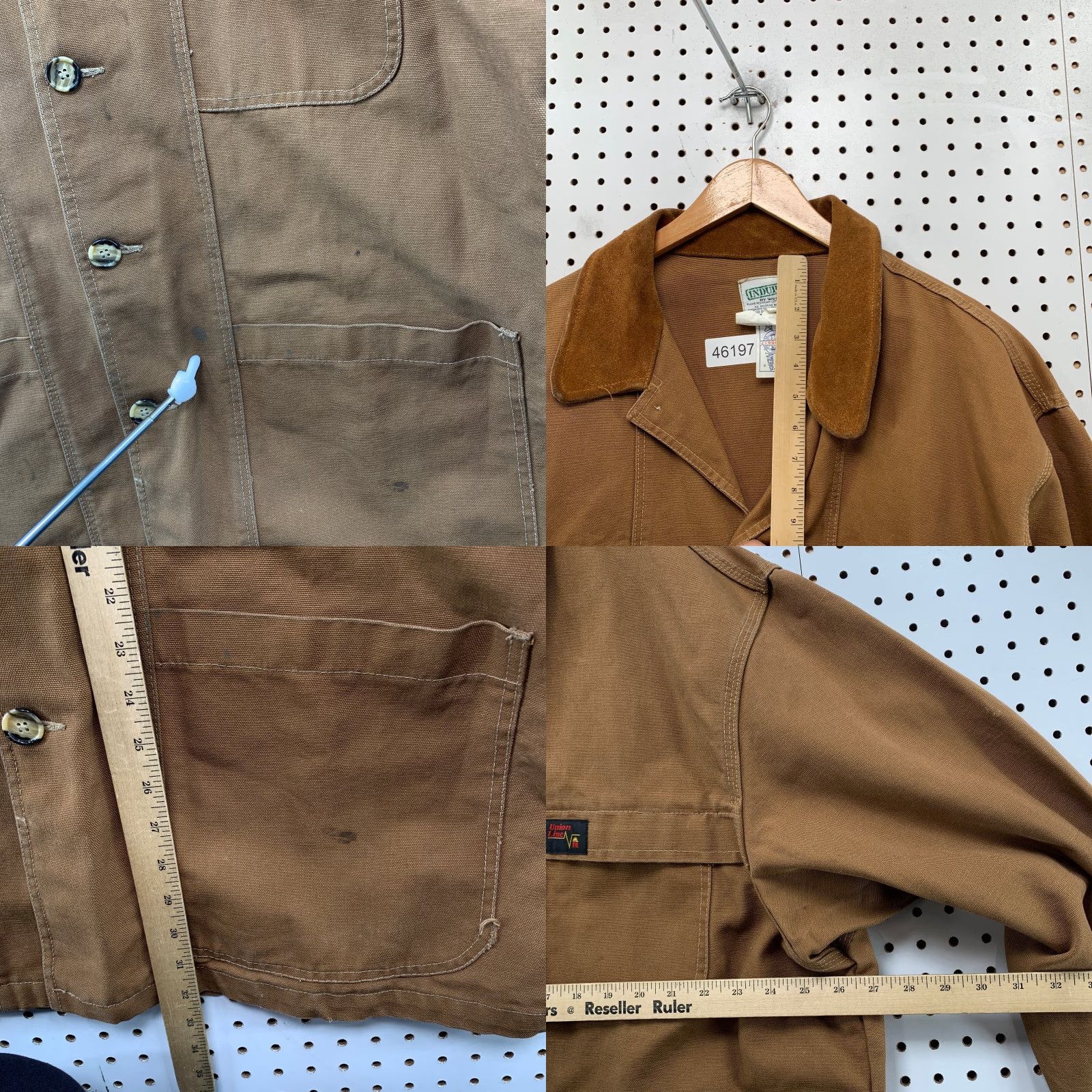 Vintage Indura Westex Union Lined FR Chore Jacket Mens 2XL Tan Workwear Fire Resistant Jacket Size US XXL / EU 58 / 5 - 9 Thumbnail