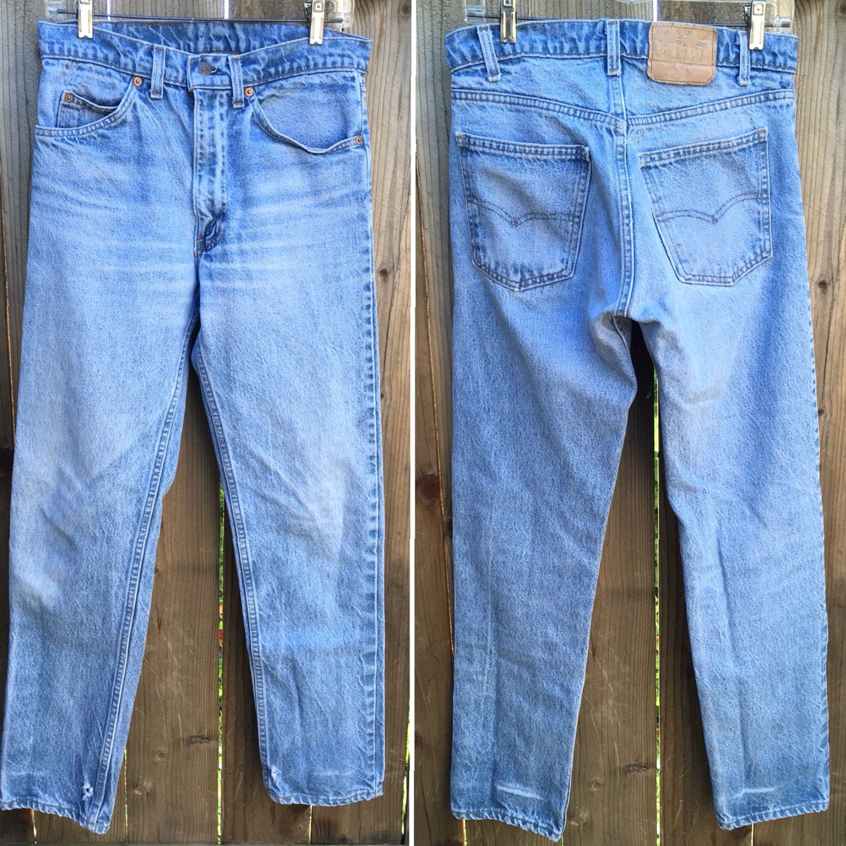 Vintage VINTAGE Levi’s Orange Tab Jeans Distressed From Wear 31 x 31 Denim Blue 1970s Womens Men’s? Size US 31 - 2 Thumbnail