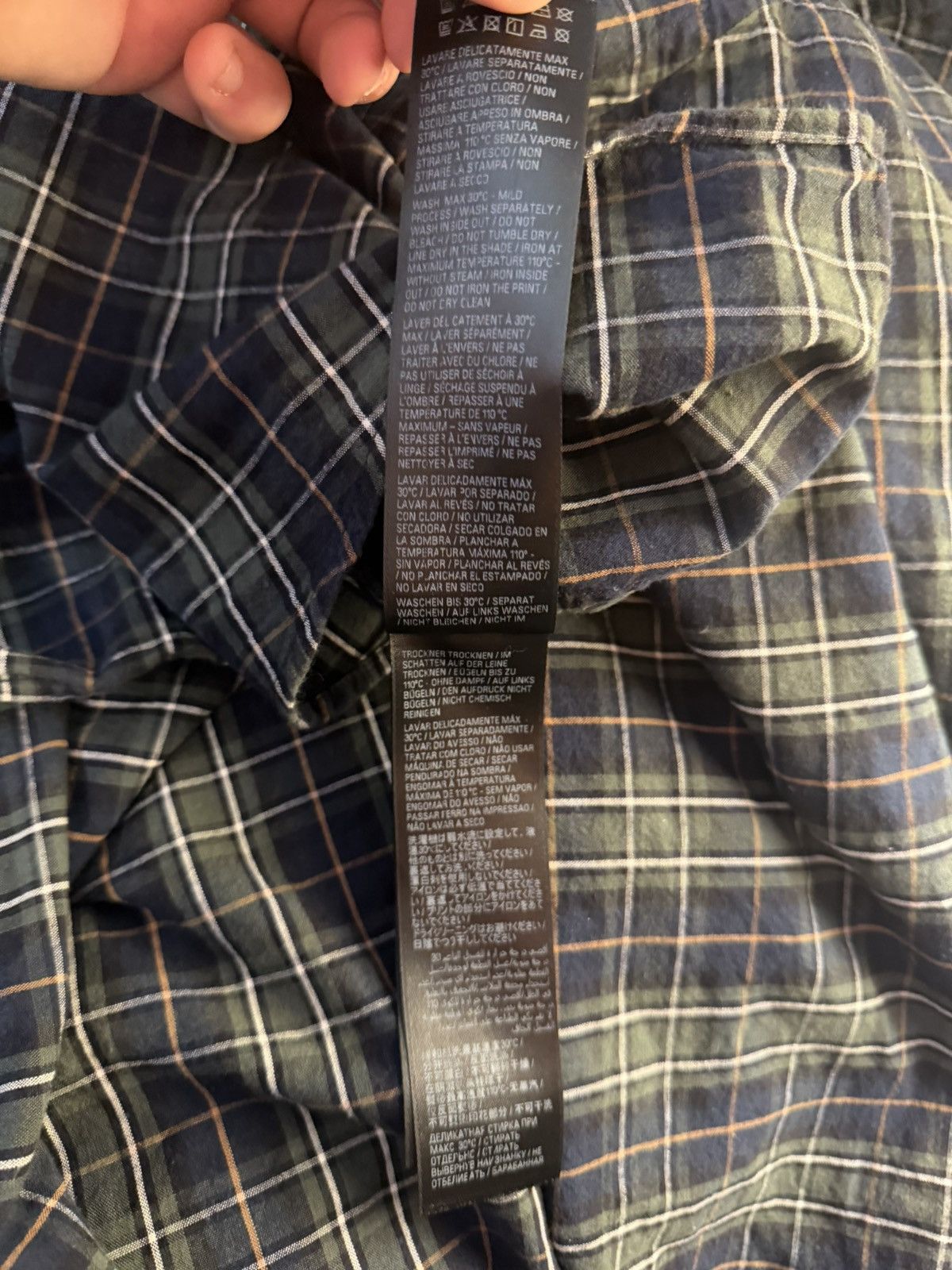 Balenciaga Balenciaga oversized flannel tee Size US L / EU 52-54 / 3 - 5 Thumbnail