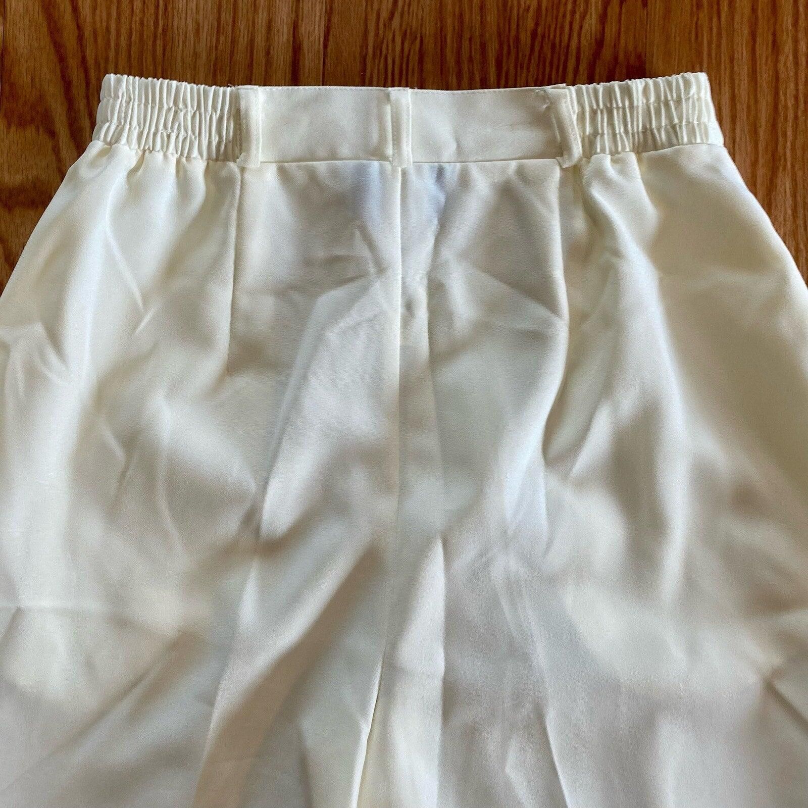 Other BFA Classics Ivory Cream Straight Leg Dress Pants Womens 10 Size 32" / US 10 / IT 46 - 9 Thumbnail
