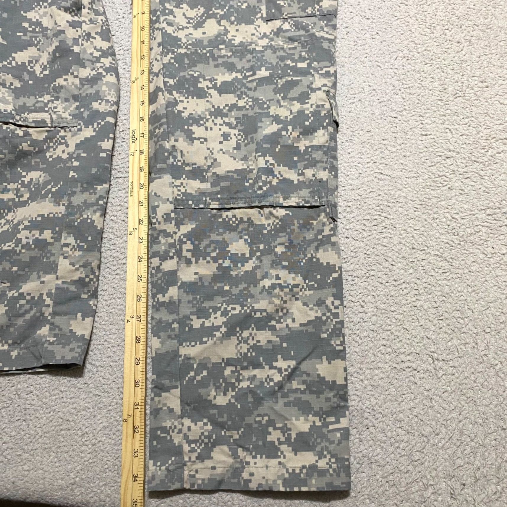 Industrie Goodwill Mens MT Pants Multicolor Digi Camo Cargo Army Combat Uniform Size US 31 - 3 Thumbnail