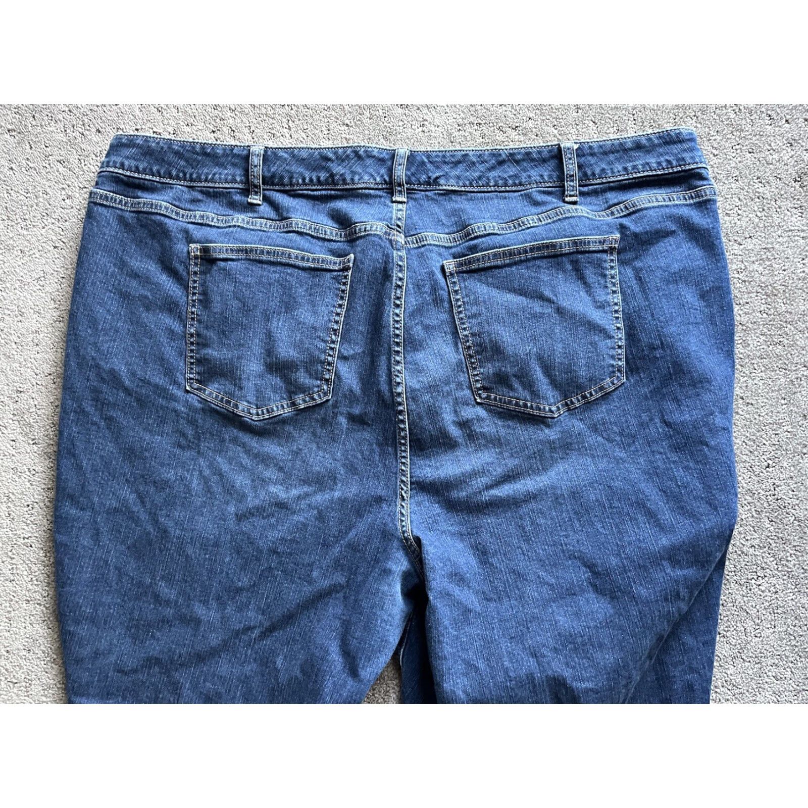 Torrid VINTAGE Torrid Jeans Skinny Mid Rise Dark Wash Zip Leg Blue Plus Sz 26R 25 in Inseam Cotton Blend Denim Women (Shaping, Stretch) Size ONE SIZE - 4 Thumbnail