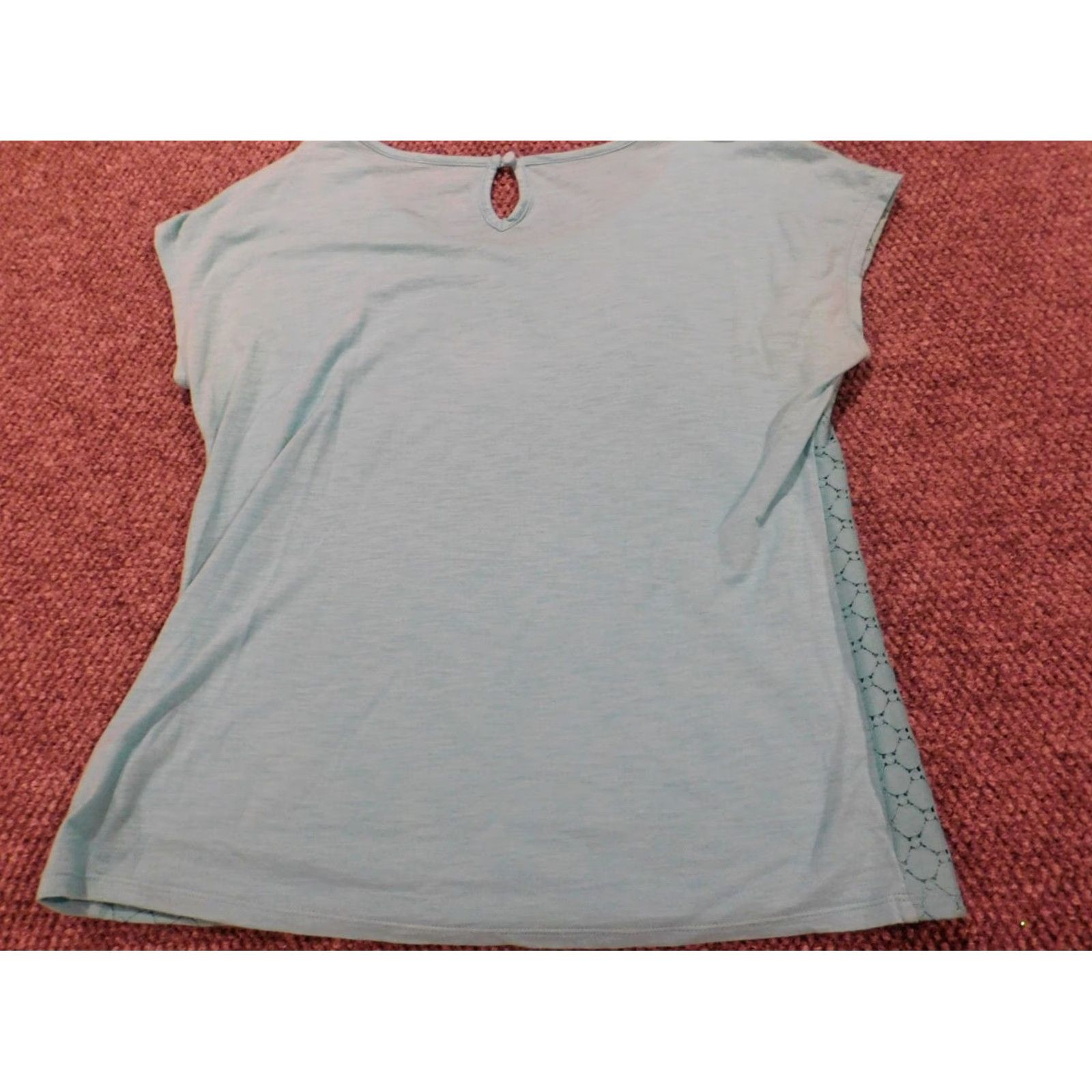 Vintage St.Johns Bay Blouse L Women Blue Plaid Crew Neck Short Sleeve Pullover Cotton Rayon Casual Regular Size L Buttons Size L / US 10 / IT 46 - 7 Thumbnail