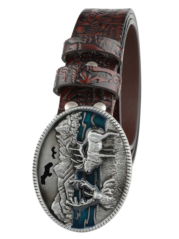 Designer Modern Vintage Belt Riveted Belts Menswear Accessories Size ONE SIZE - 1 Thumbnail