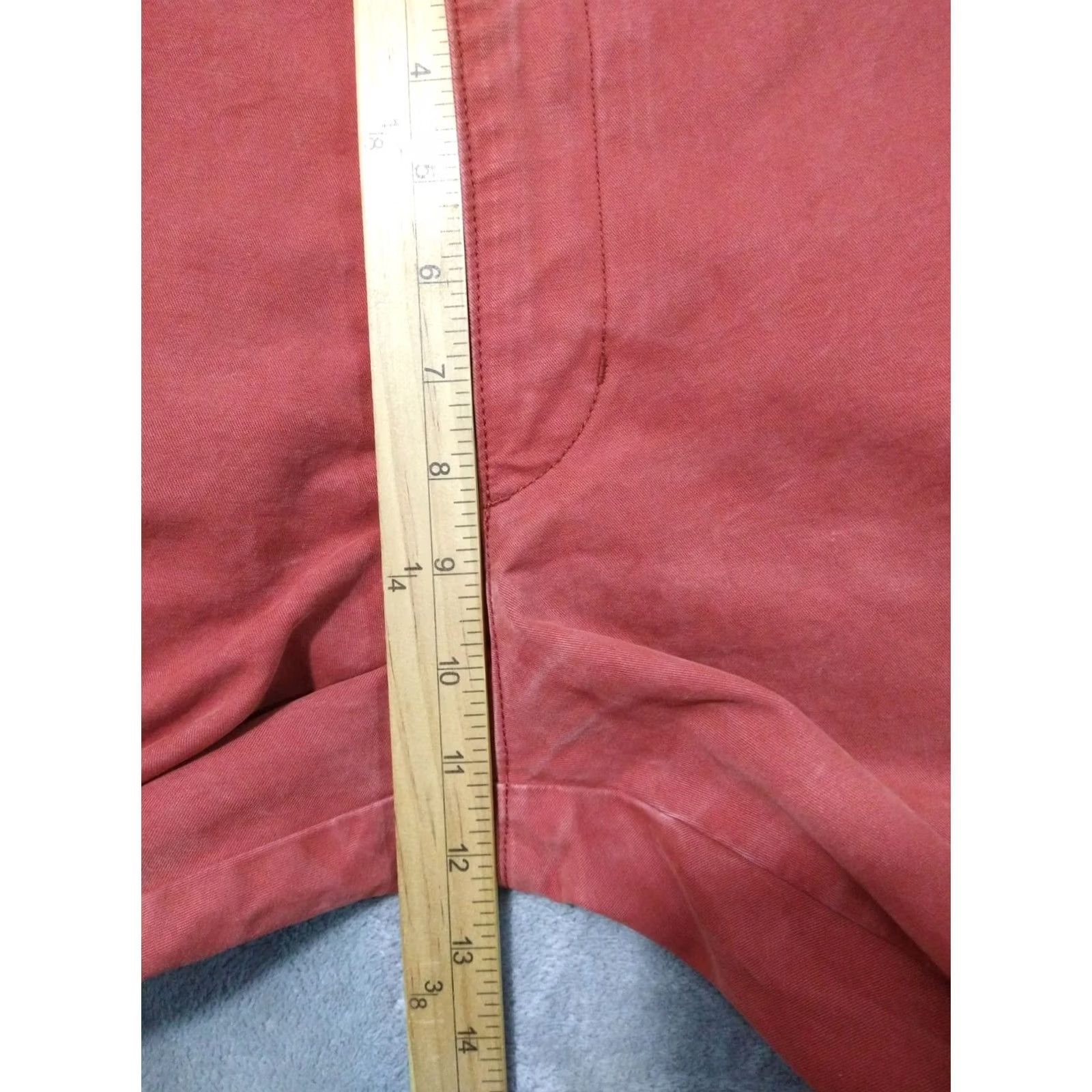 Lands' End Lands' End Pants Mens 38x32 Pink Canvas 1963 Straight Fit Flat Front Cotton G28 chinos | Mens | Pants | 38x32 | Pink | Cotton | Canvas | Straight Fit Size US 38 / EU 54 - 4 Thumbnail
