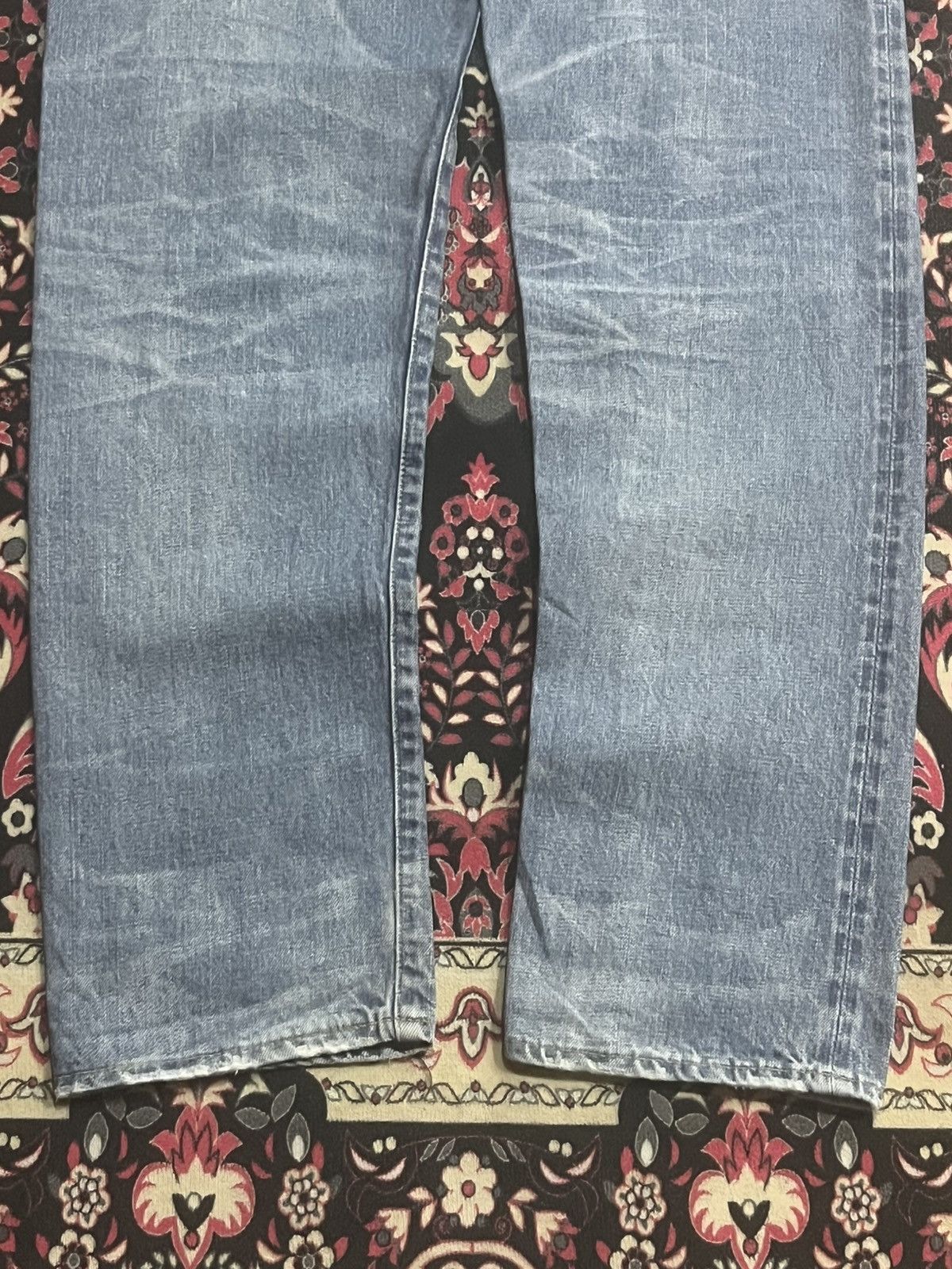 Vintage Journal Standard Homestead Blue Faded Distress Selvedge Jean Size US 32 / EU 48 - 11 Thumbnail