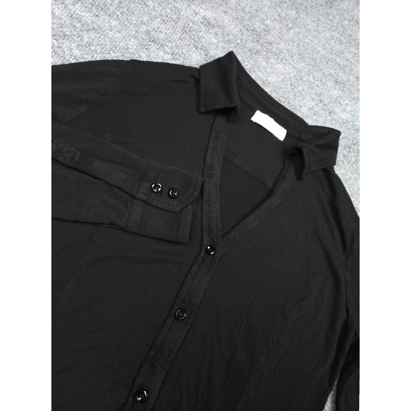 ANATOMICA Anatomie Shirt Top Womens XS Black Button-Down Made in Italy Size XS / US 0-2 / IT 36-38 - 3 Thumbnail