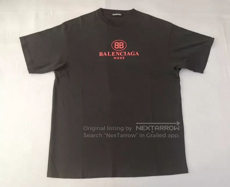 Balenciaga Balenciaga Black, letter printed T-shirt Size US M / EU 48-50 / 2 - 1 Thumbnail