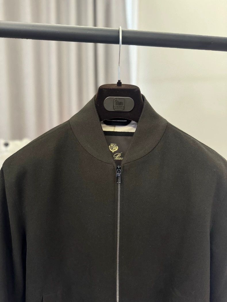 Loro Piana LORO PIANA A dark green baseball collar jacket for men in Size US S / EU 44-46 / 1 - 2 Thumbnail
