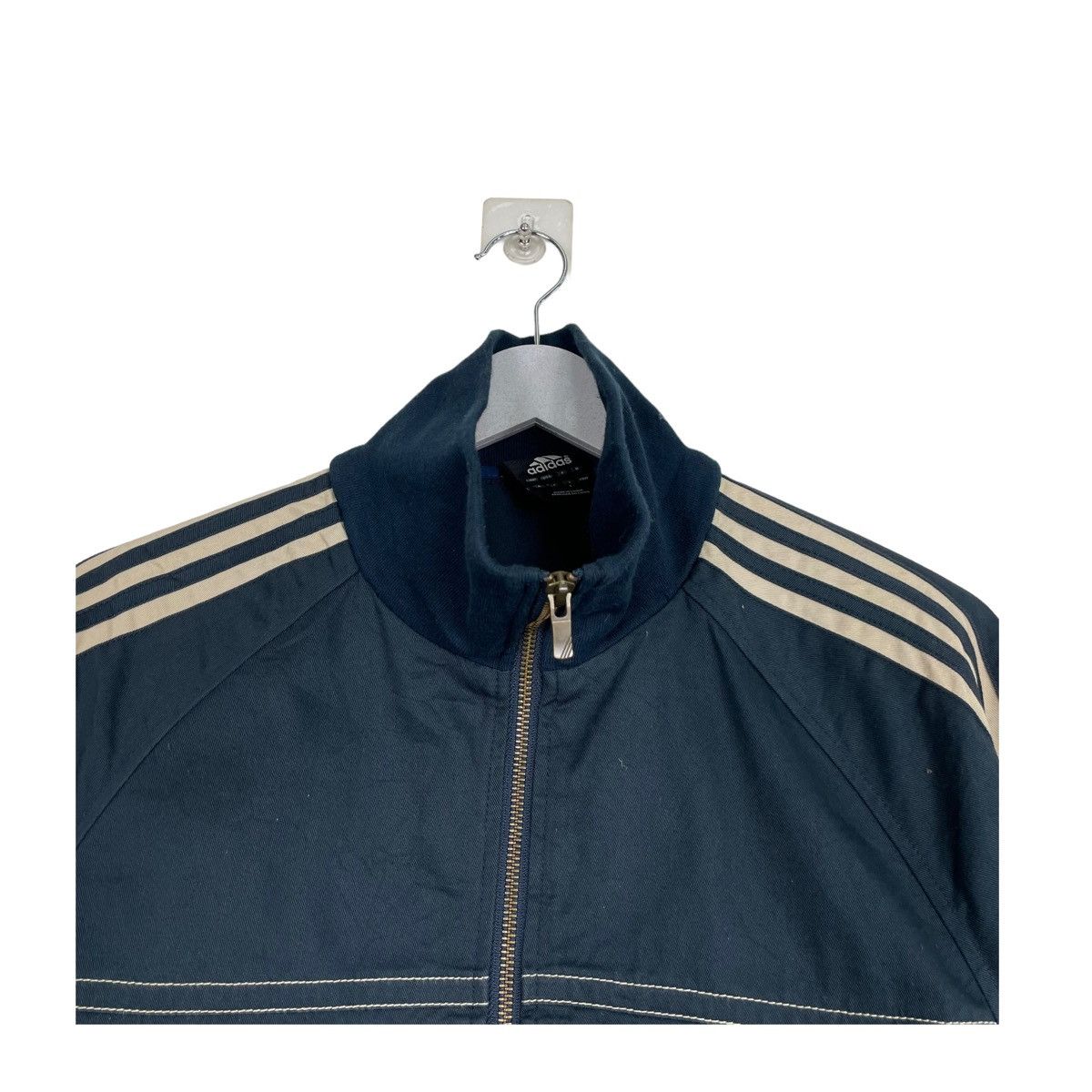 Adidas × Other 💥NAVY ADIDAS STRIPED TRACKTOP JACKET Size US L / EU 52-54 / 3 - 4 Thumbnail