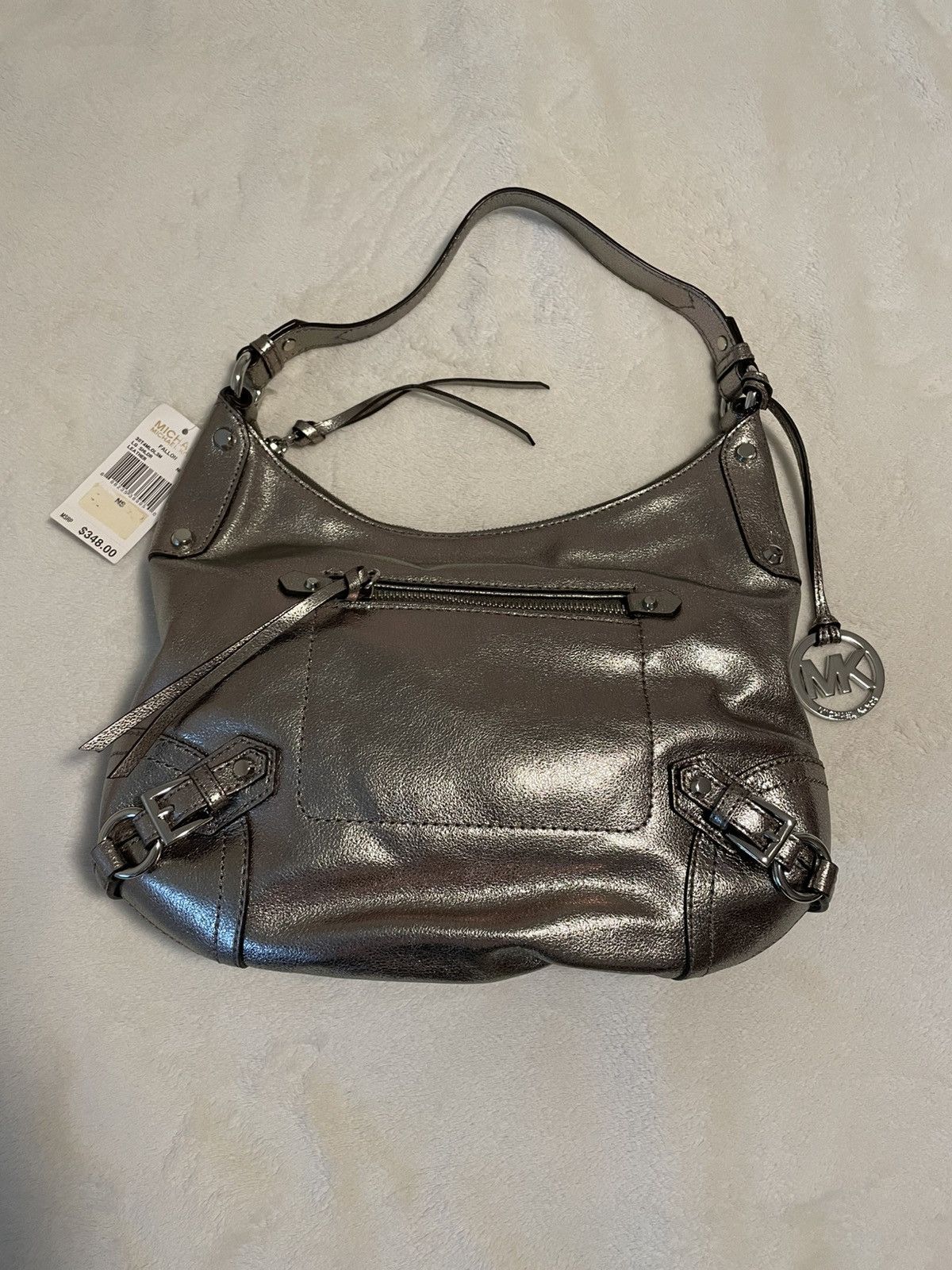 Michael Kors Michael Kors FALLON Nickel Colored Shoulder Bag Size ONE SIZE - 1 Thumbnail