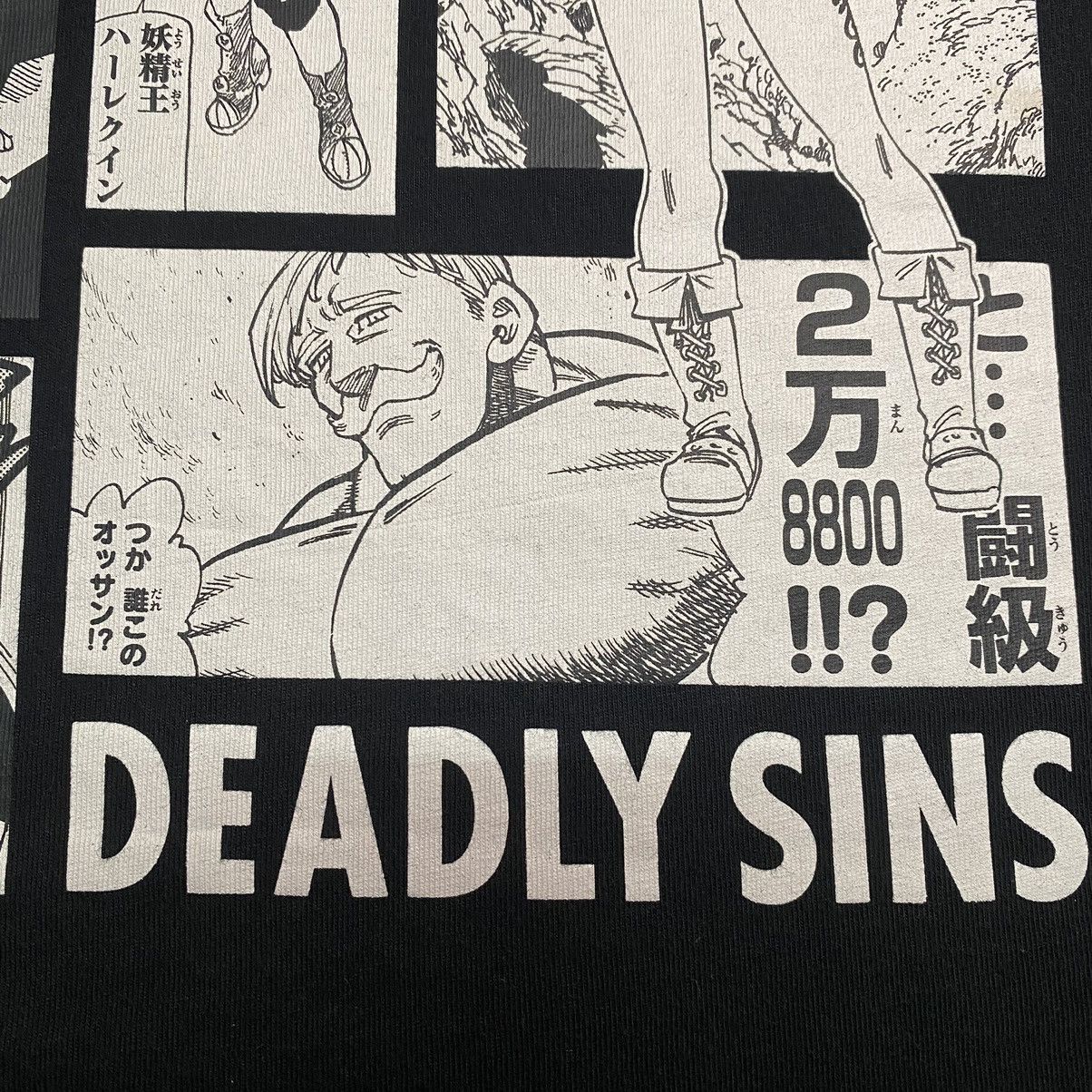 Anime × Cartoon Network Seven Deadly Sins Nanatsu no Taizai MangaPanel Anime T Shirt Size US M / EU 48-50 / 2 - 11 Thumbnail