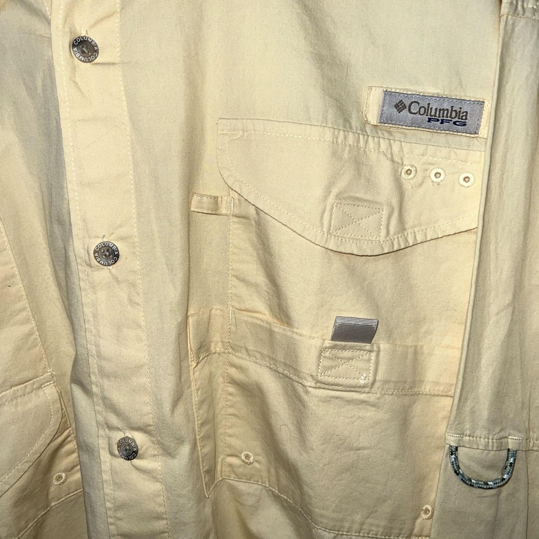 Vintage VINTAGE Columbia PFG Vented Yellow Button-Up Shirt Mens Size L Size US L / EU 52-54 / 3 - 3 Thumbnail