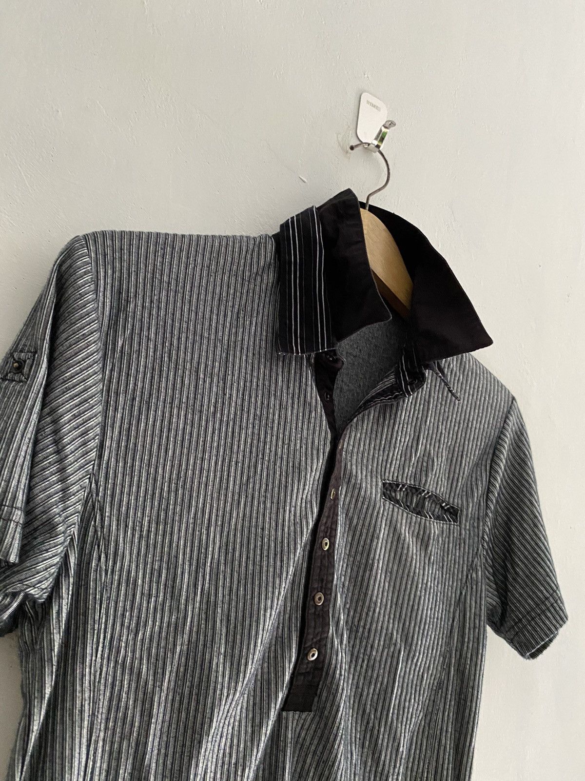 If Six Was Nine × Japanese Brand × Le Grande Bleu (L.G.B.) Smantic design double colars poloshirt Size US L / EU 52-54 / 3 - 4 Thumbnail