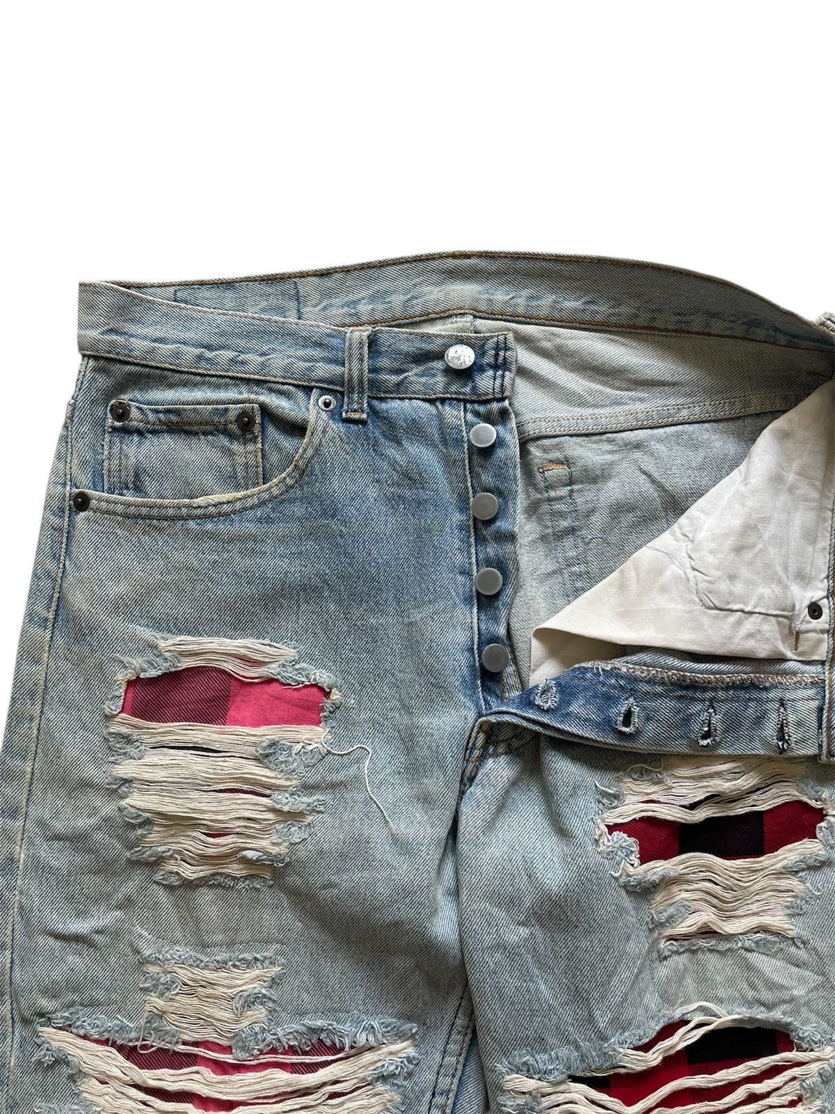 Japanese Brand × Vintage Vintage Japanese Brand Thrashed&Repair inspired Number Nine Size US 32 / EU 48 - 8 Thumbnail