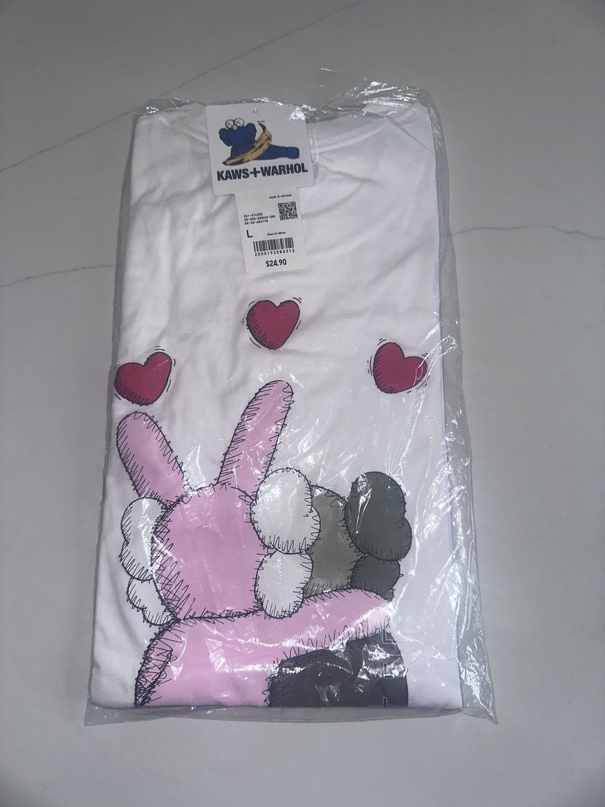 Andy Warhol × Kaws × Uniqlo KAWS x UNIQLO x ANDY WARHOL TEE WHITE SIZE LARGE Size US L / EU 52-54 / 3 - 3 Thumbnail