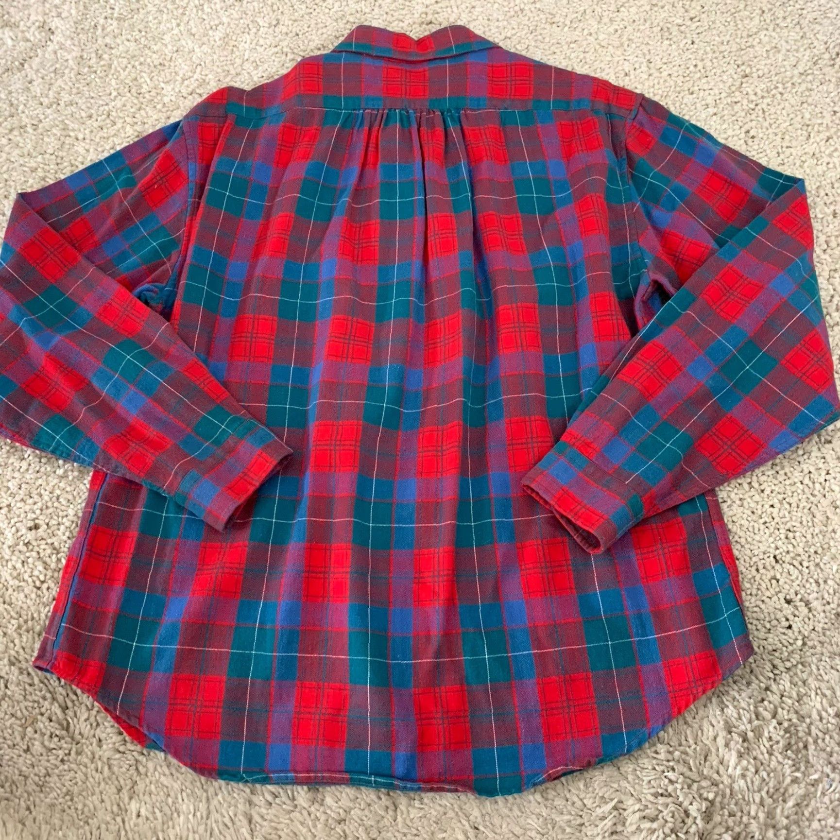 Vintage Woolrich Shirt Womens 14 Plaid Flannel Long Sleeve Button Up Red Pockets Size XL / US 12-14 / IT 48-50 - 5 Thumbnail