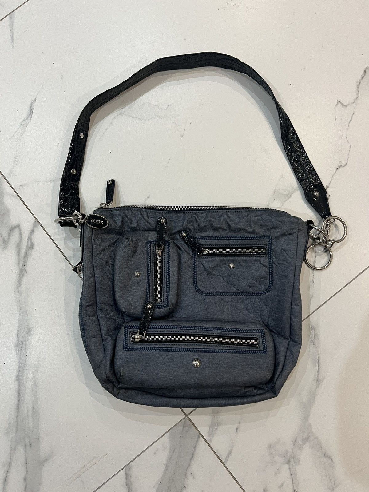 image of Tods Tod’S Avant Garde Designer Leather Multi Pocket Bag, Women's