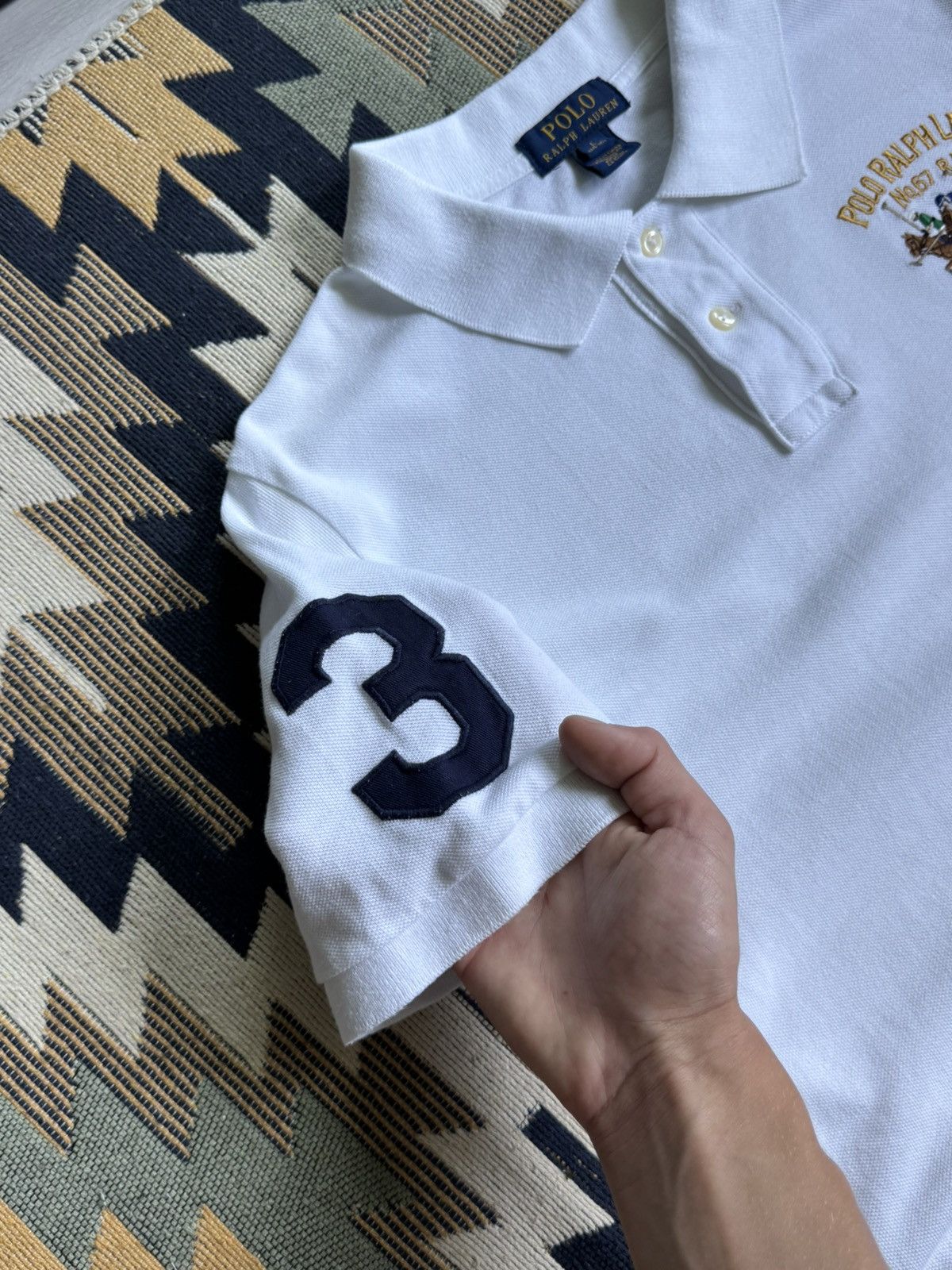 Polo Ralph Lauren Vintage Polo Ralph Lauren #3 Logo Chief Kief T-shirt Size US S / EU 44-46 / 1 - 6 Thumbnail
