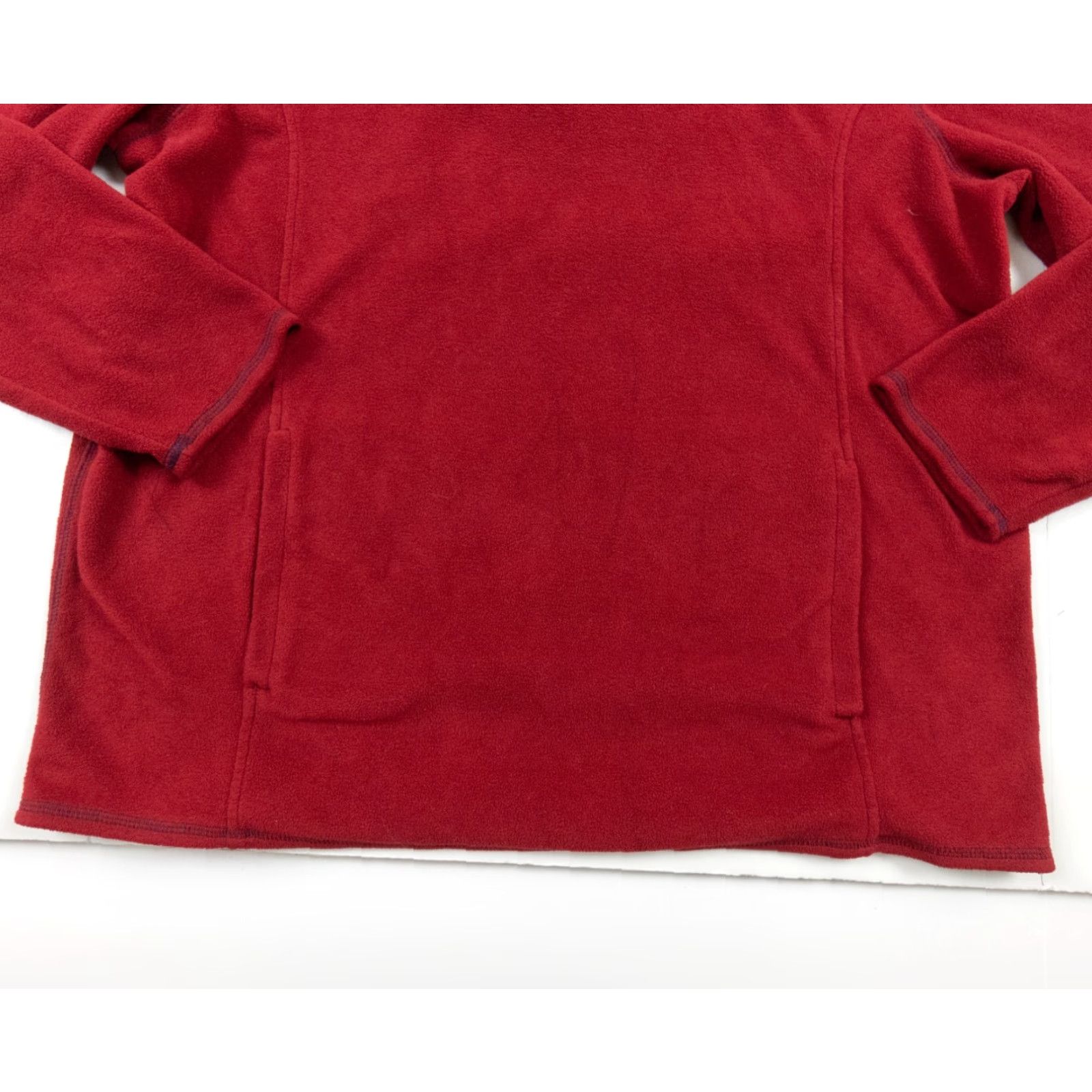 Club Room Club Room Men’s XL Red Fleece 1/4 Zip Sweater Pullover Long Sleeve Jersey Style Casual Business Travel Size US XL / EU 56 / 4 - 3 Thumbnail