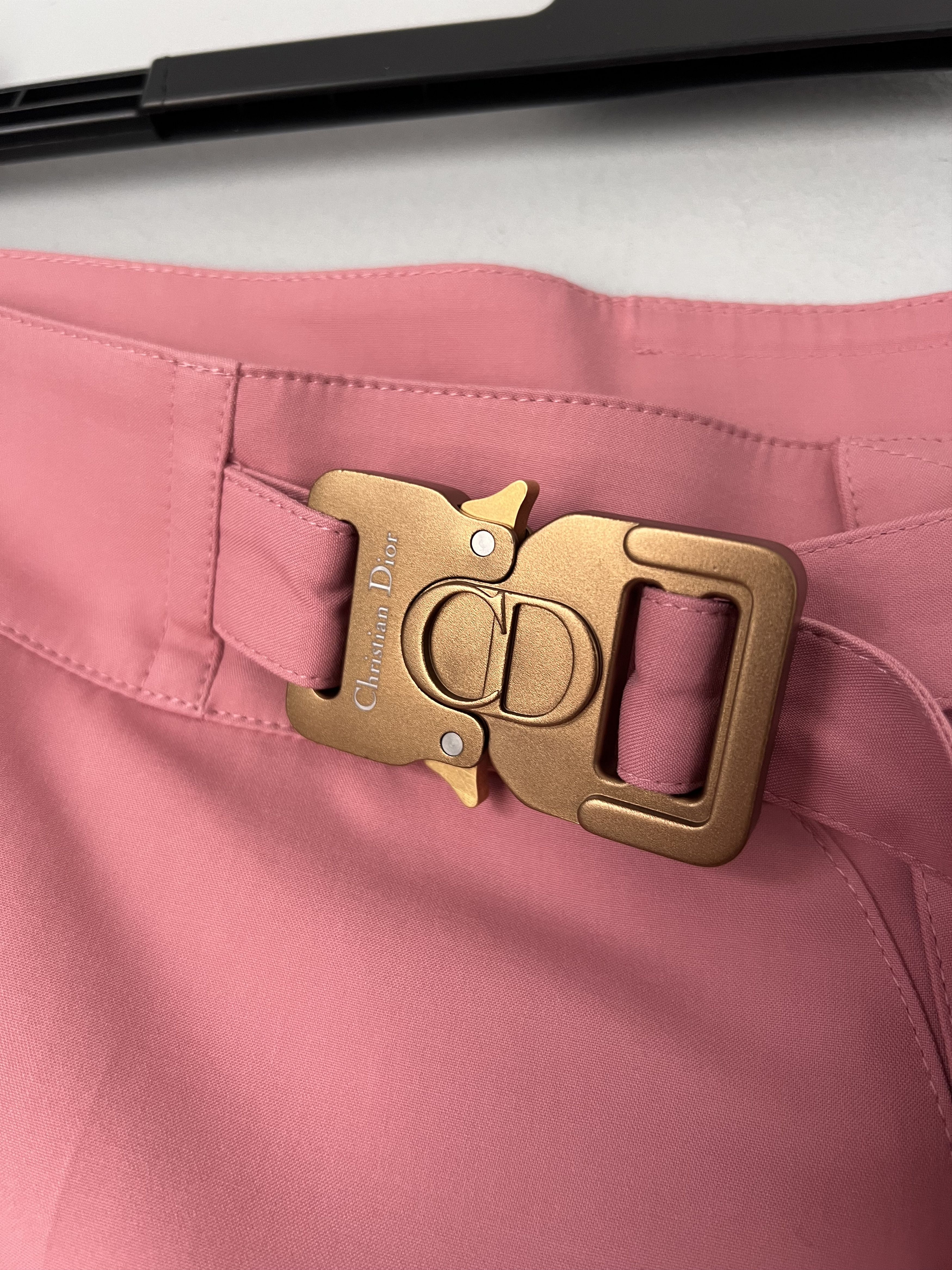 1017 ALYX 9SM Dior 1017 Alyx 9SM Rollercoaster Buckle Cargo Shorts in Pink Size US 34 / EU 50 - 2 Thumbnail