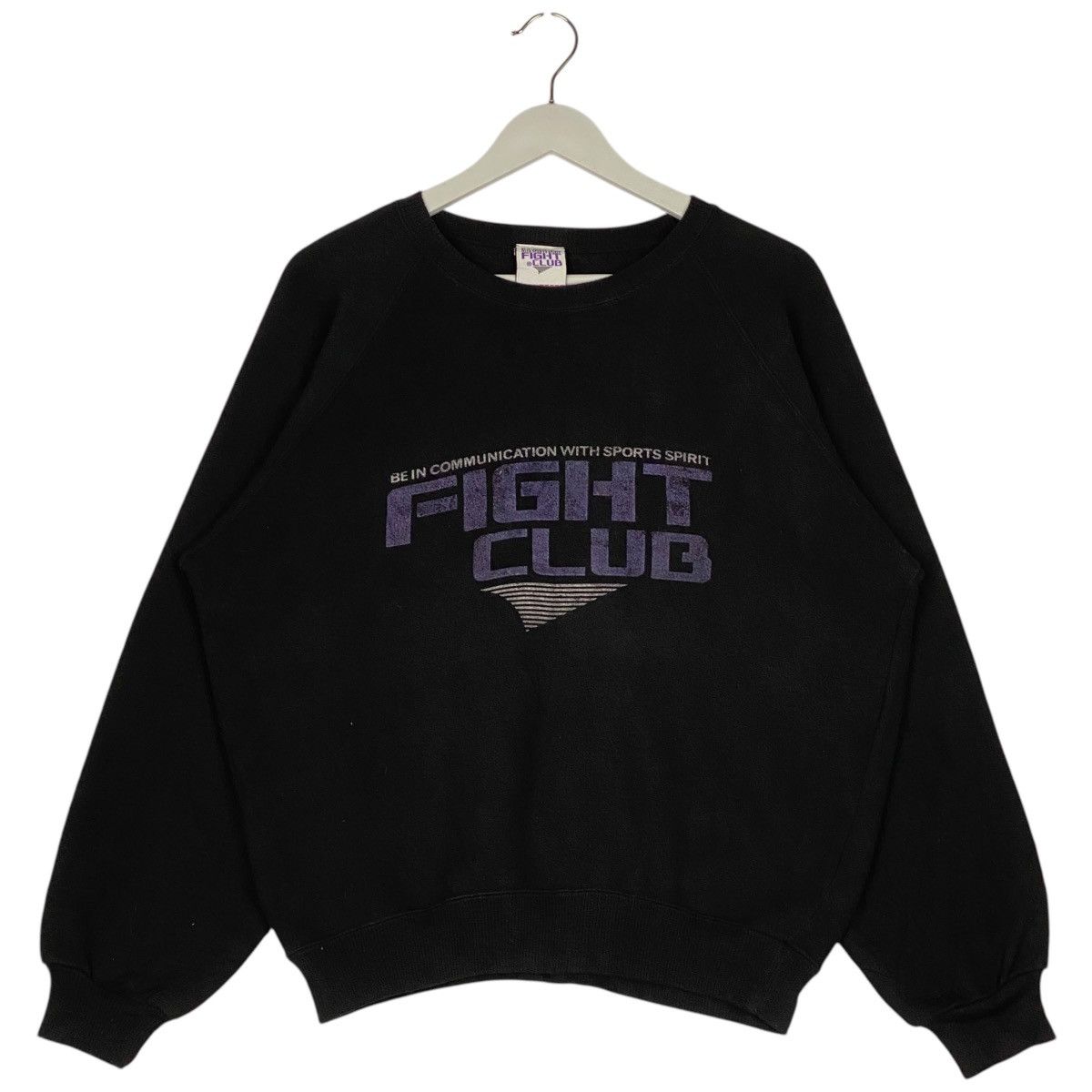Designer × Vintage Vintage Fight Club Printed Crewneck Sweatshirt Black Size US M / EU 48-50 / 2 - 1 Thumbnail
