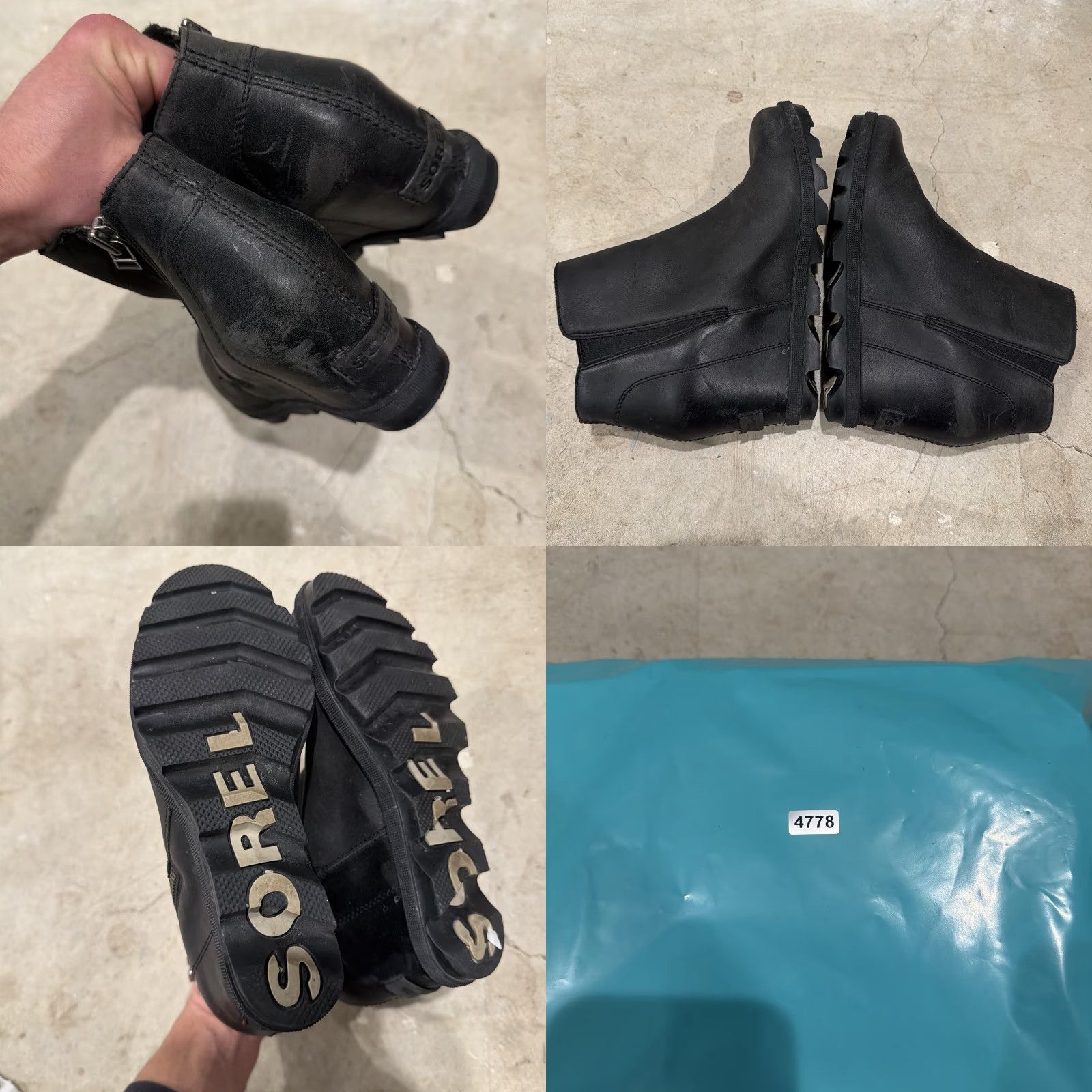 SOREL VINTAGE Sorel Bootie Chelsea Black Leather Joan of Arctic Wedge II NL3364-010 Size 7.5 Womens Boots Size US 8 / IT 38 - 8 Thumbnail