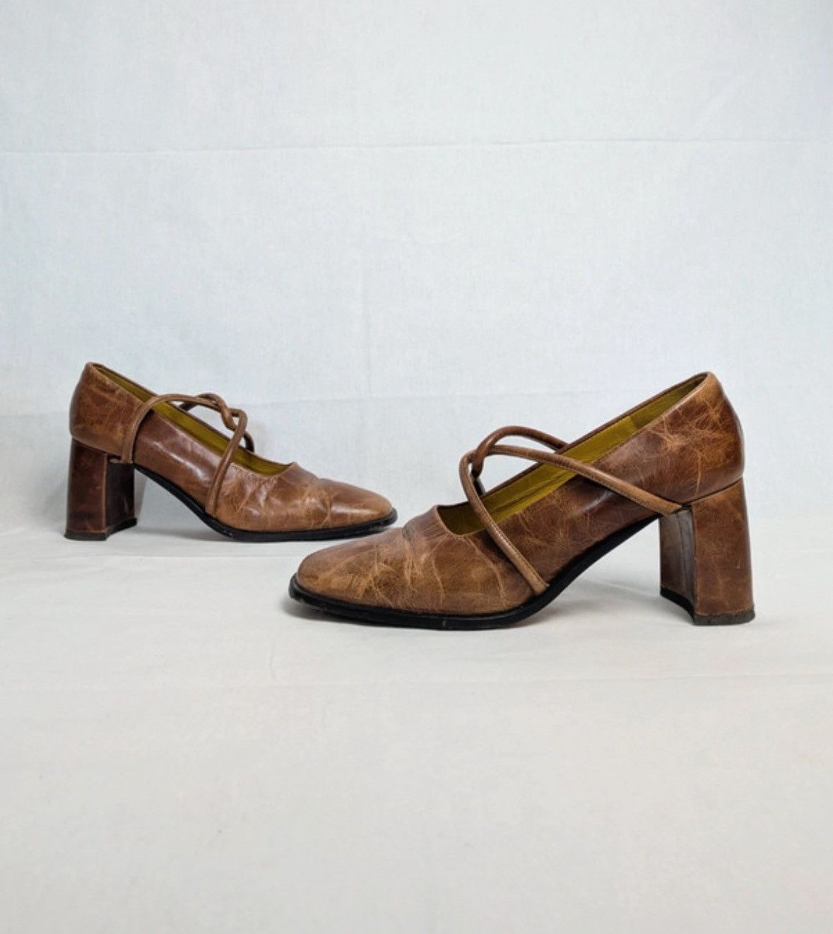 Other Muxart Barcelona textured red leather mary janes heels 40 Size US 8 / IT 38 - 5 Thumbnail