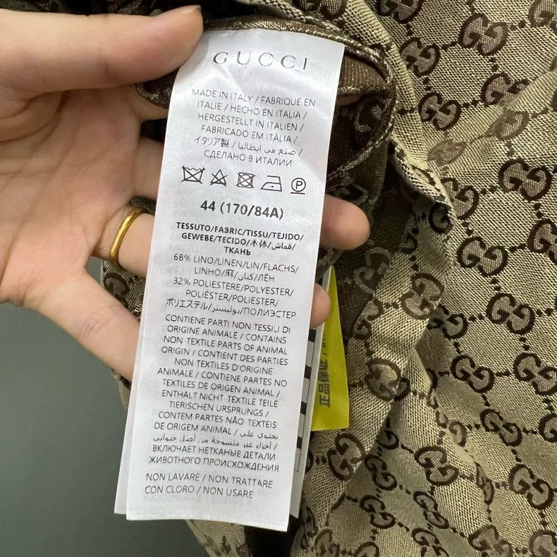 Gucci Gucci Brown full-print double G old flower short-sleeved sh Size US S / EU 44-46 / 1 - 3 Thumbnail