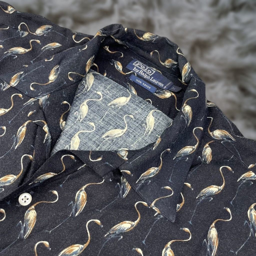 VINTAGE Polo Ralph Lauren Men's Camp Shirt Short Sleeve