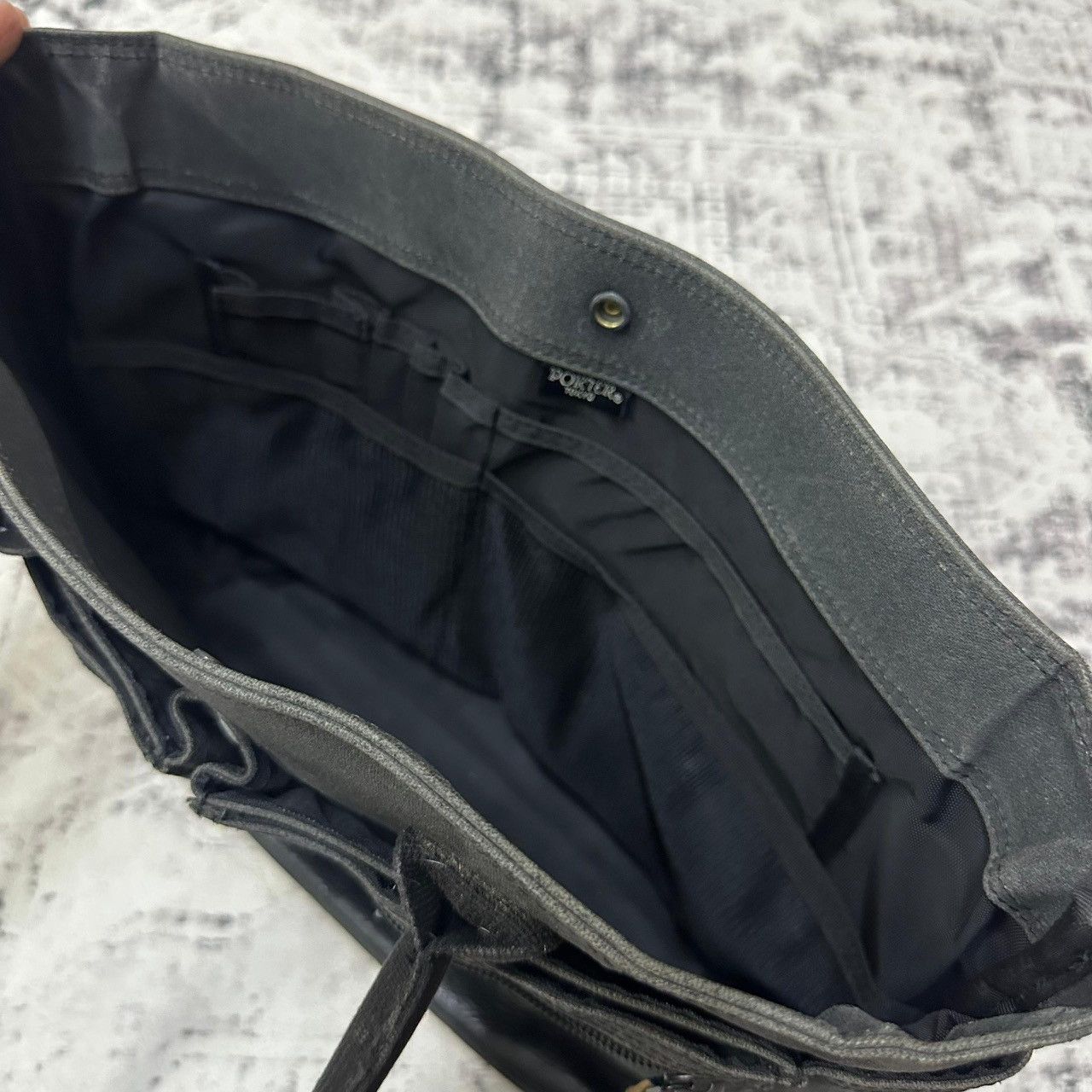 Porter Porter Yoshida & Co Tote Bag Japan – Canvas & Leather Bottom Size ONE SIZE - 10 Thumbnail