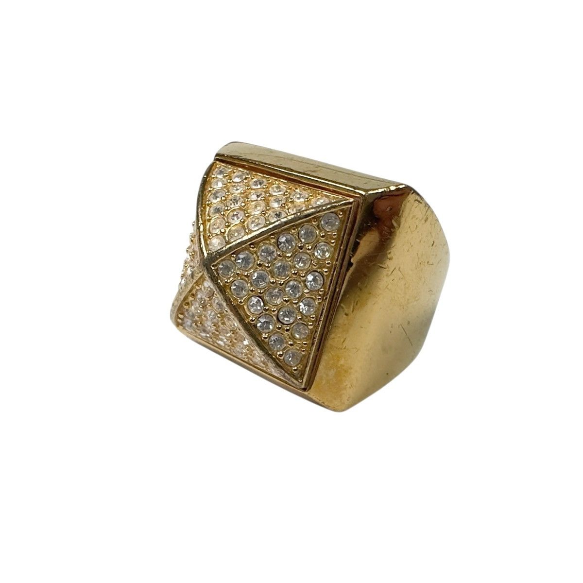 Michael Kors Michael Kors Pyramid Gold Plated Cocktail Ring Size 7 Size ONE SIZE - 2 Thumbnail