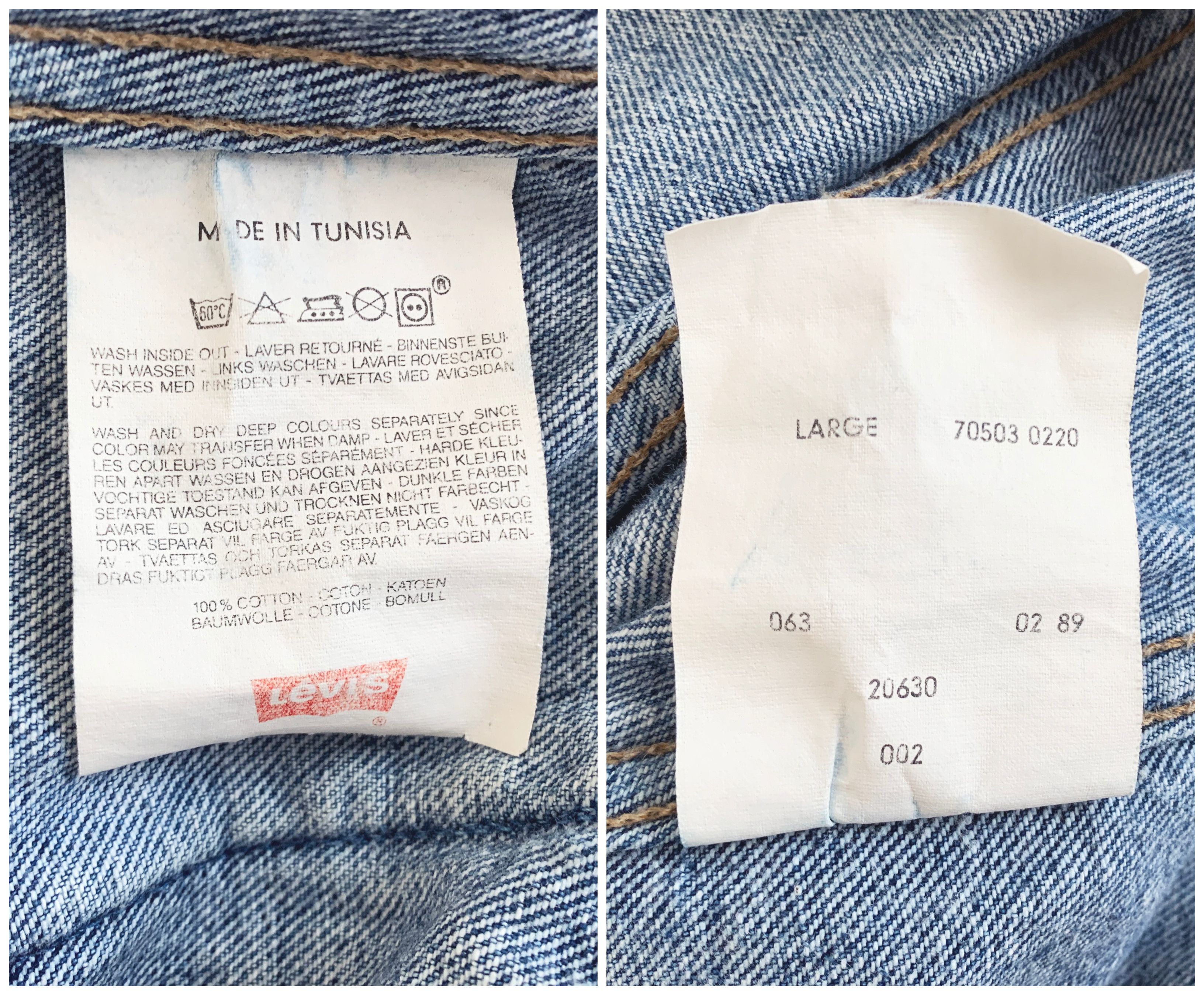 Levi's Vintage Clothing Vintage 80s 90s LEVI'S Denim Jacket 70503 Trucker Faded Size US XL / EU 56 / 4 - 8 Thumbnail