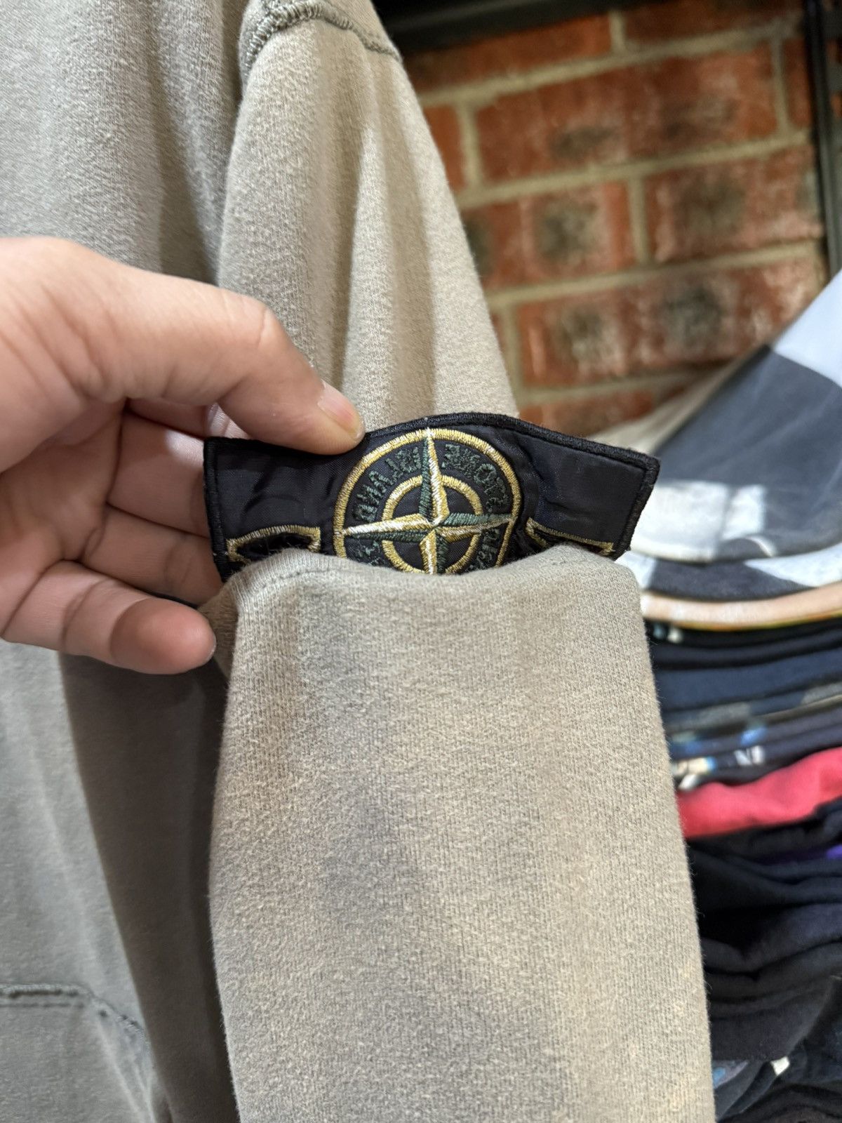 Stone Island Stone Island Zipper Hoodie Soft Green Faded Tee Size US L / EU 52-54 / 3 - 9 Thumbnail