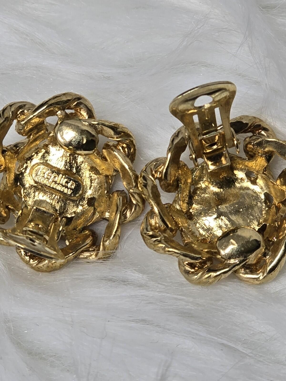 Other Vintage Replica Made Italy Faux Pearl Rope Twist Earrings Size ONE SIZE - 4 Thumbnail