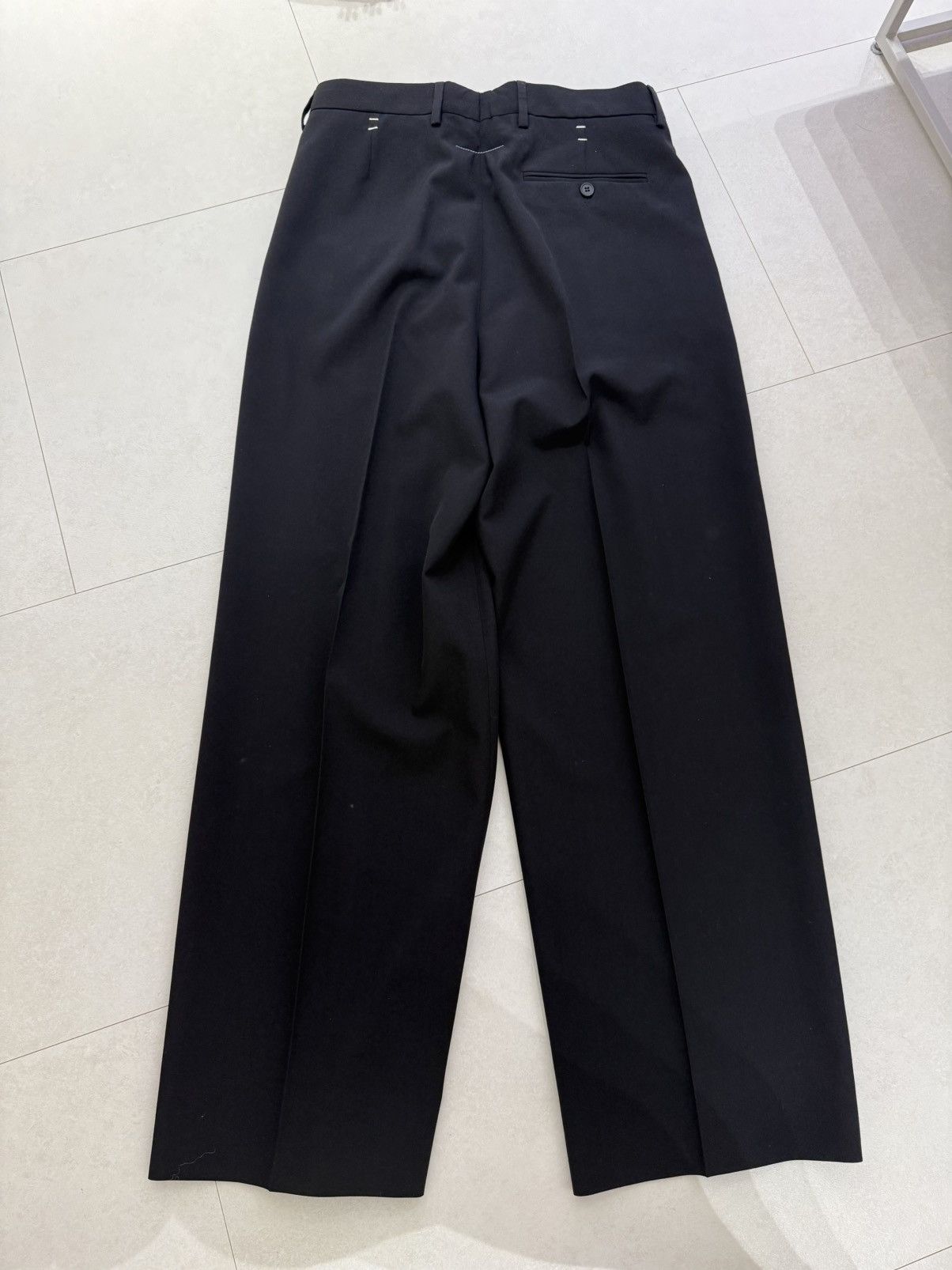 MM6 MM6 Stapled wool wide leg Trouser Size US 31 - 2 Thumbnail