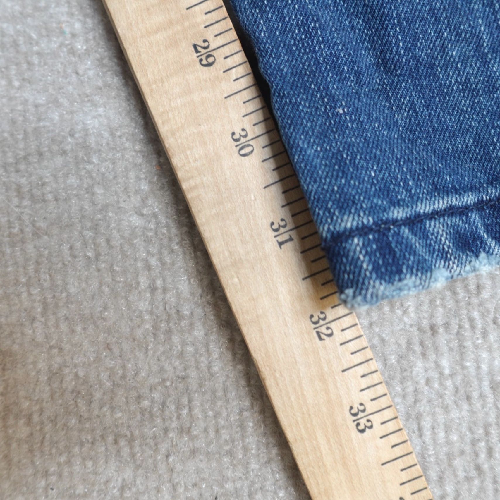 Vintage Rockstar Jeans 38 x 32 Blue Sushi Straight Button Fly USA Made Men Jeans Size US 38 / EU 54 - 3 Thumbnail