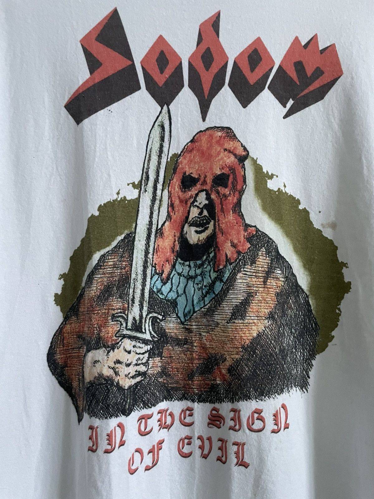 Band Tees Vintage Sodom “In The Sing Of Evil” T-Shirt Band Y2K RARE Size US M / EU 48-50 / 2 - 3 Thumbnail