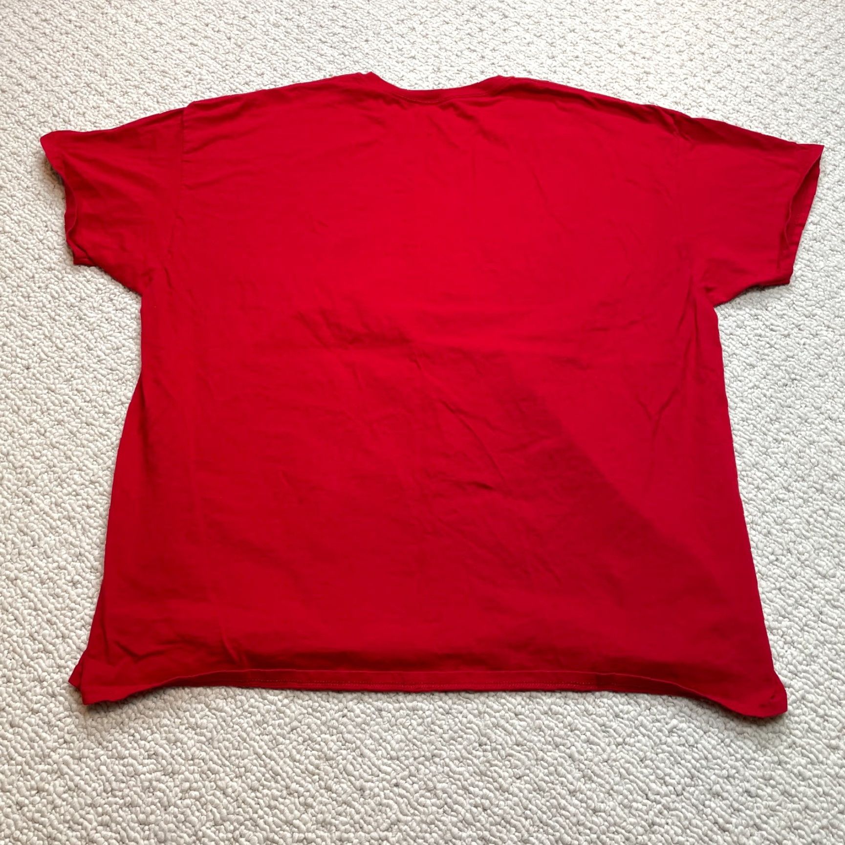 Athletic Works Athletic Works Heavyweight Shirt Adult 2XL Red Solid Logo Crew Neck Short Sleeve T-Shirt Unisex Mens Womens Size US XXL / EU 58 / 5 - 6 Thumbnail