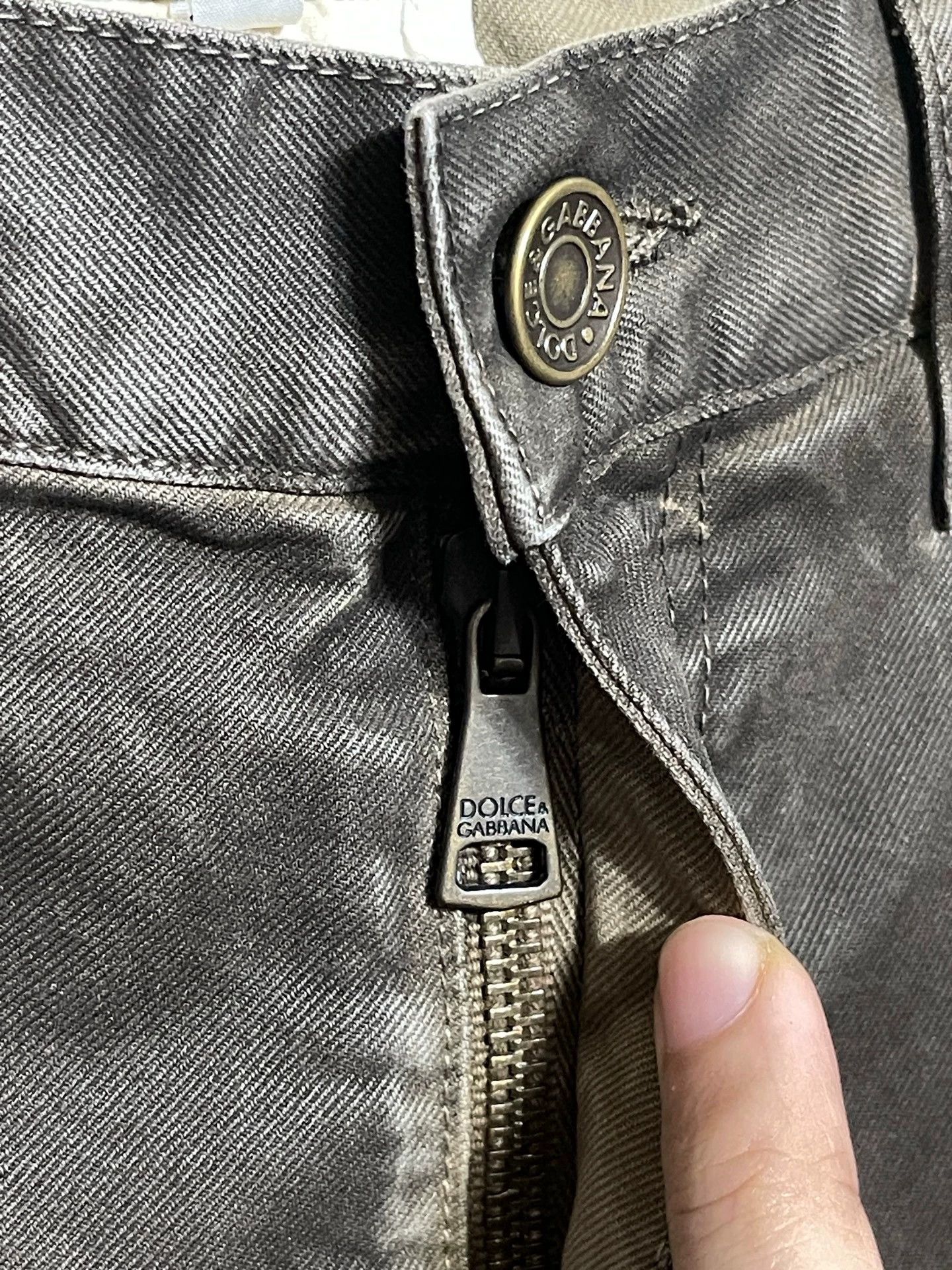 Dolce & Gabbana DG low-rise slim acid wash brown pants 44 Size US 28 / EU 44 - 4 Thumbnail