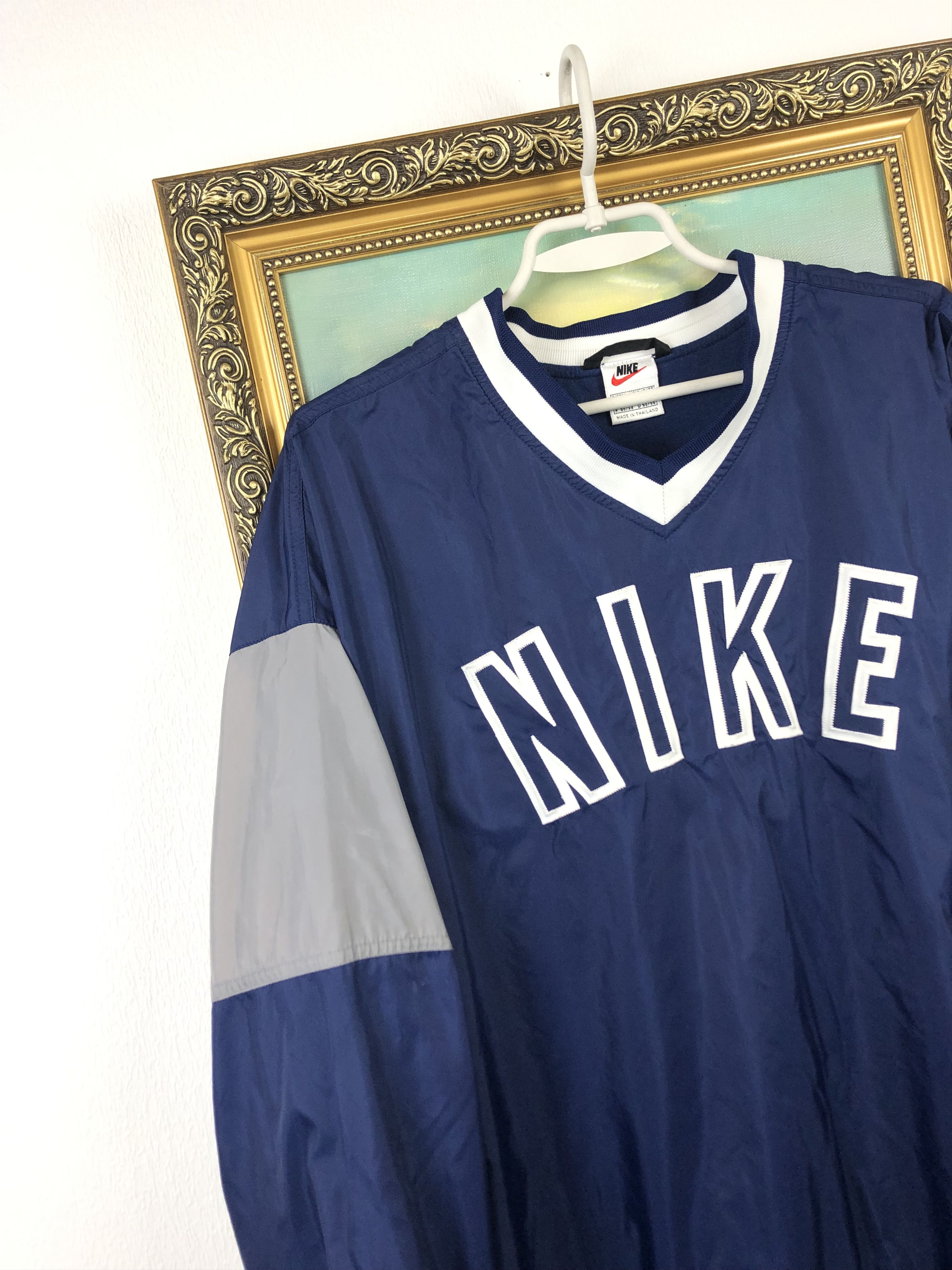 Nike × Vintage Vintage Nike Sweatshirt Rare Big Swoosh Logo Jacket Size US XL / EU 56 / 4 - 3 Thumbnail