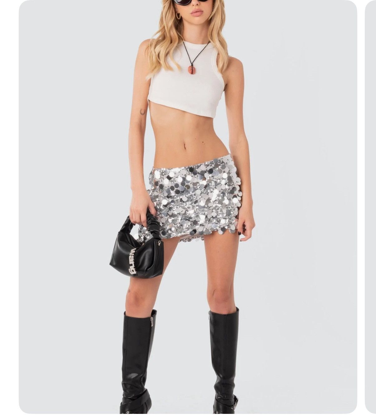 Other Edikted sequin skirt Size 25" / US 0 / IT 36 - 1 Thumbnail