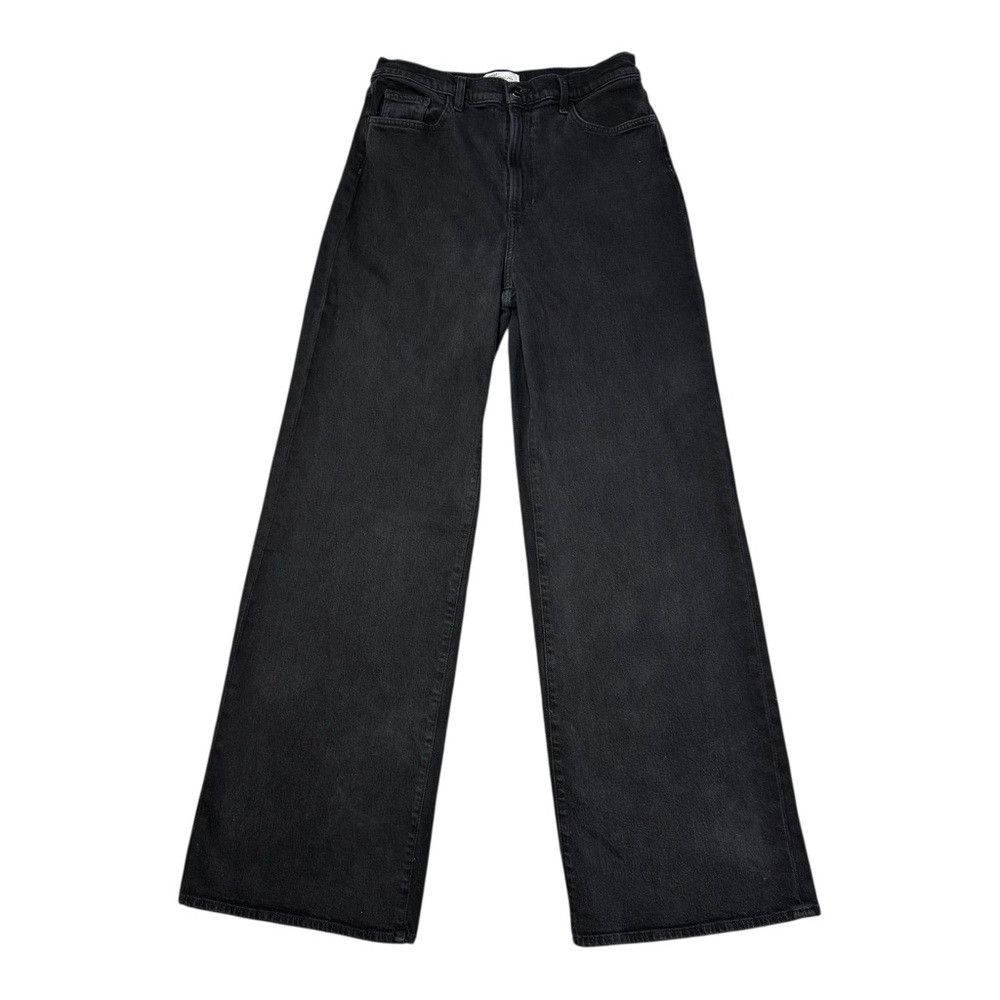 Joe's Joe's The MIA High Rise Wide Leg Black Jeans In Bewitched S Size 31" - 3 Thumbnail