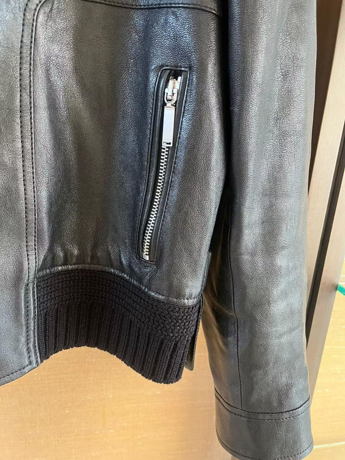 Saint Laurent Paris Shearling Collar Leather Jacket in Black Size US S / EU 44-46 / 1 - 3 Thumbnail