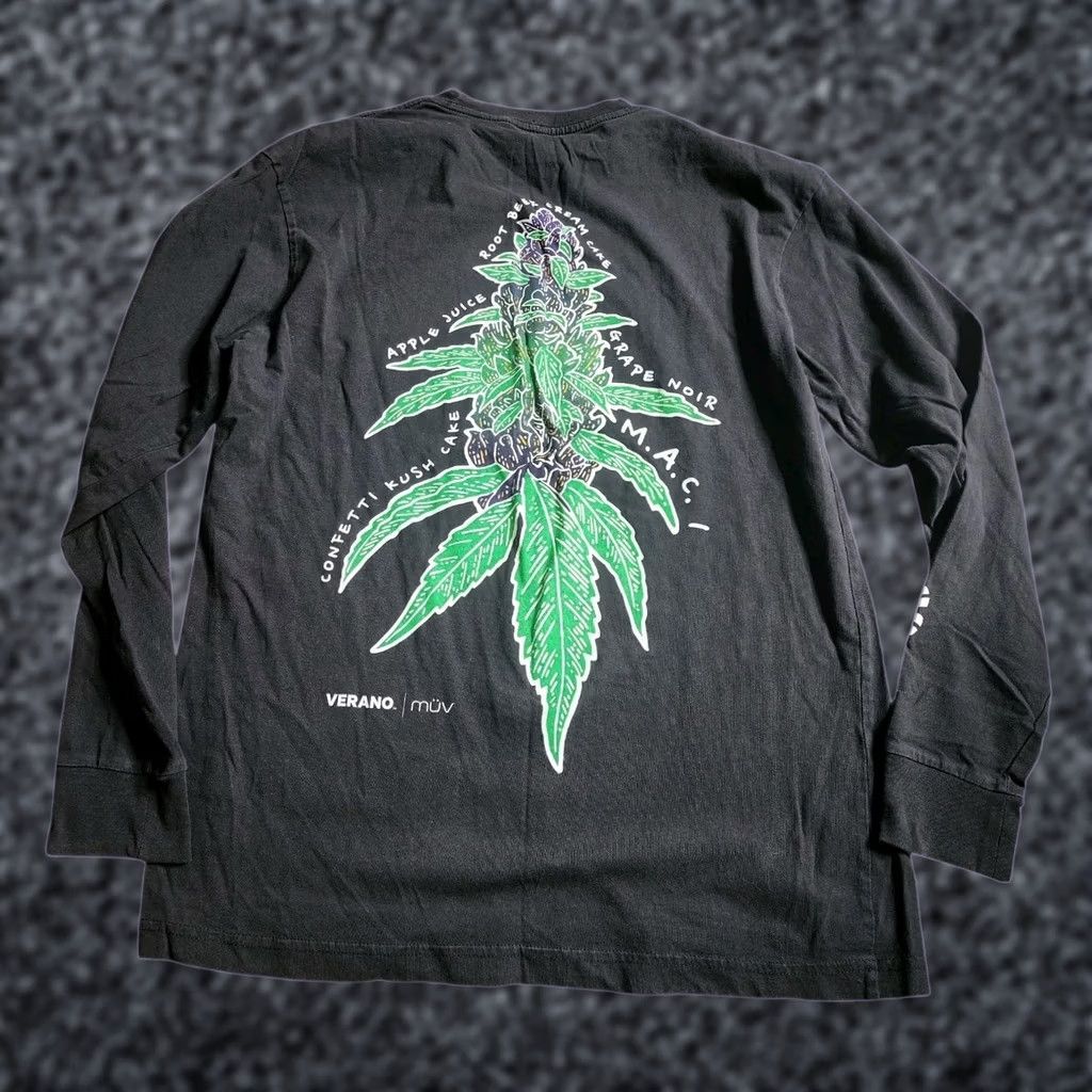 Vintage Mens M T-Shirt Black Double Sided Verano Reserve MUV MEDICAL MARIJUANA DISPENSARY Size US M / EU 48-50 / 2 - 1 Thumbnail