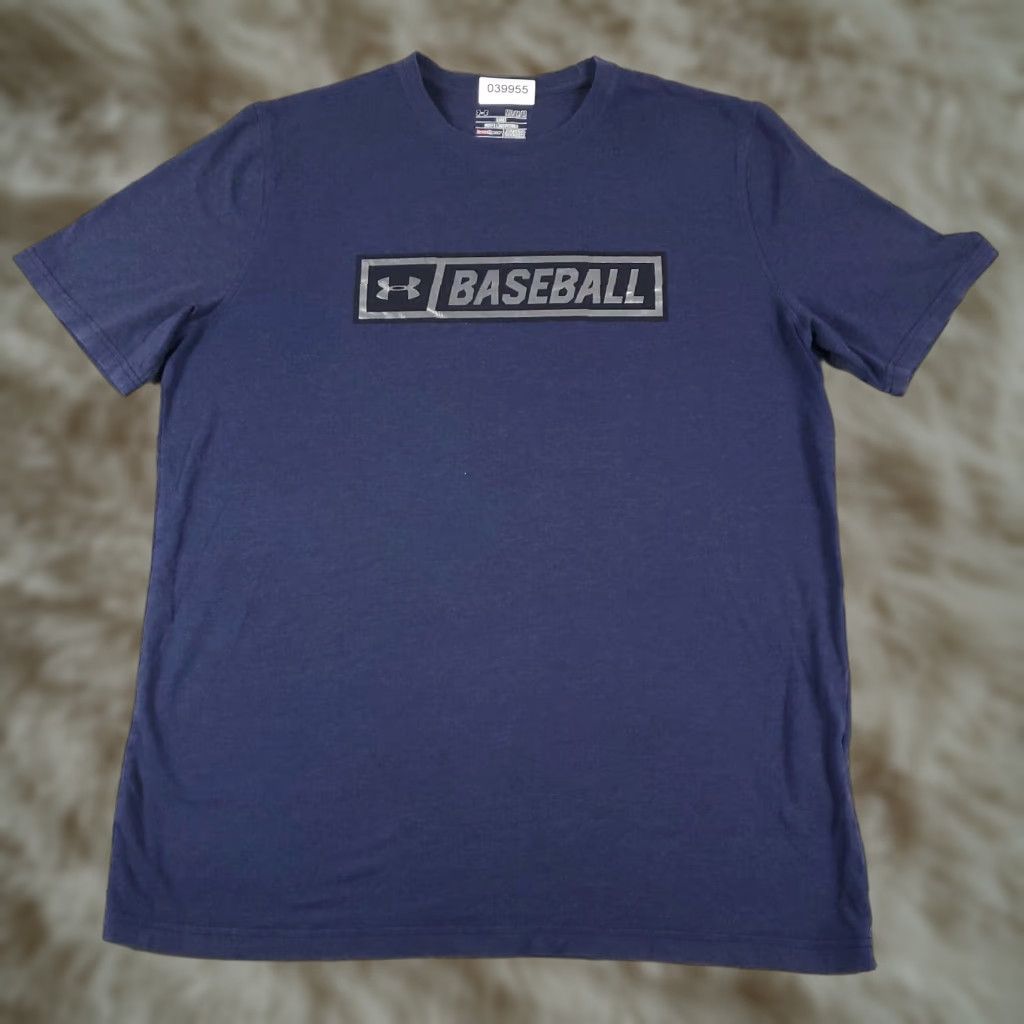 Under Armour Under Armour T-Shirt Mens Medium Blue Short Sleeve Crew Neck Logo Casual All Seasons Sports Mens Size US M / EU 48-50 / 2 - 1 Thumbnail