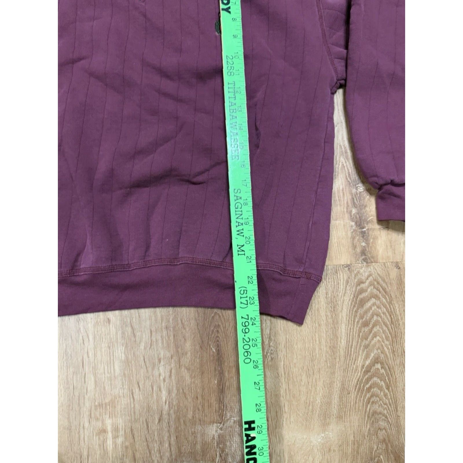 Croft & Barrow VINTAGE Croft & Barrow Sweatshirt Round Neck Medium Classic Sport Maroon Red Size US M / EU 48-50 / 2 - 8 Thumbnail