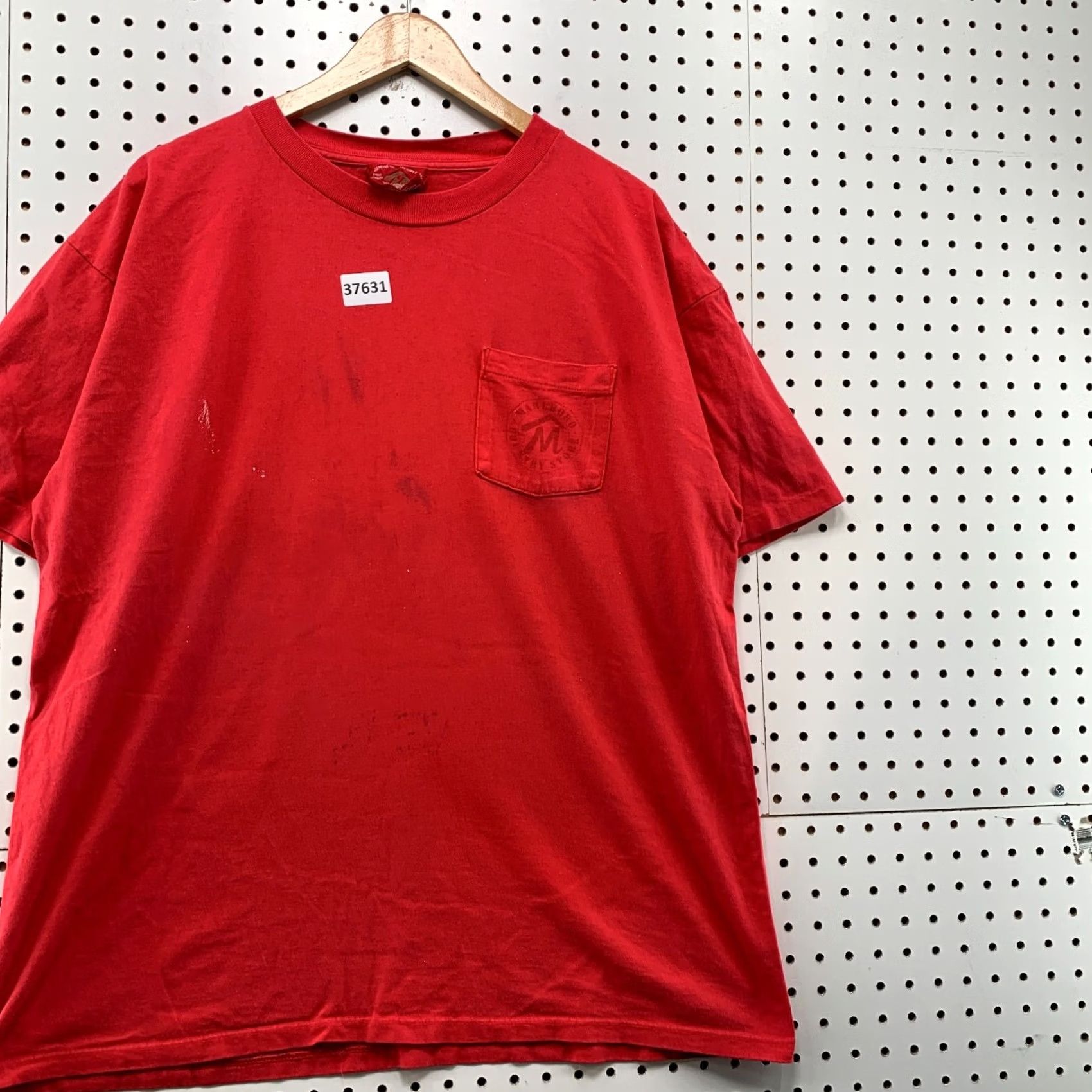 Marlboro VINTAGE Marlboro Shirt Mens XL Red 90s Single Stitch DIstress Size US XL / EU 56 / 4 - 5 Thumbnail