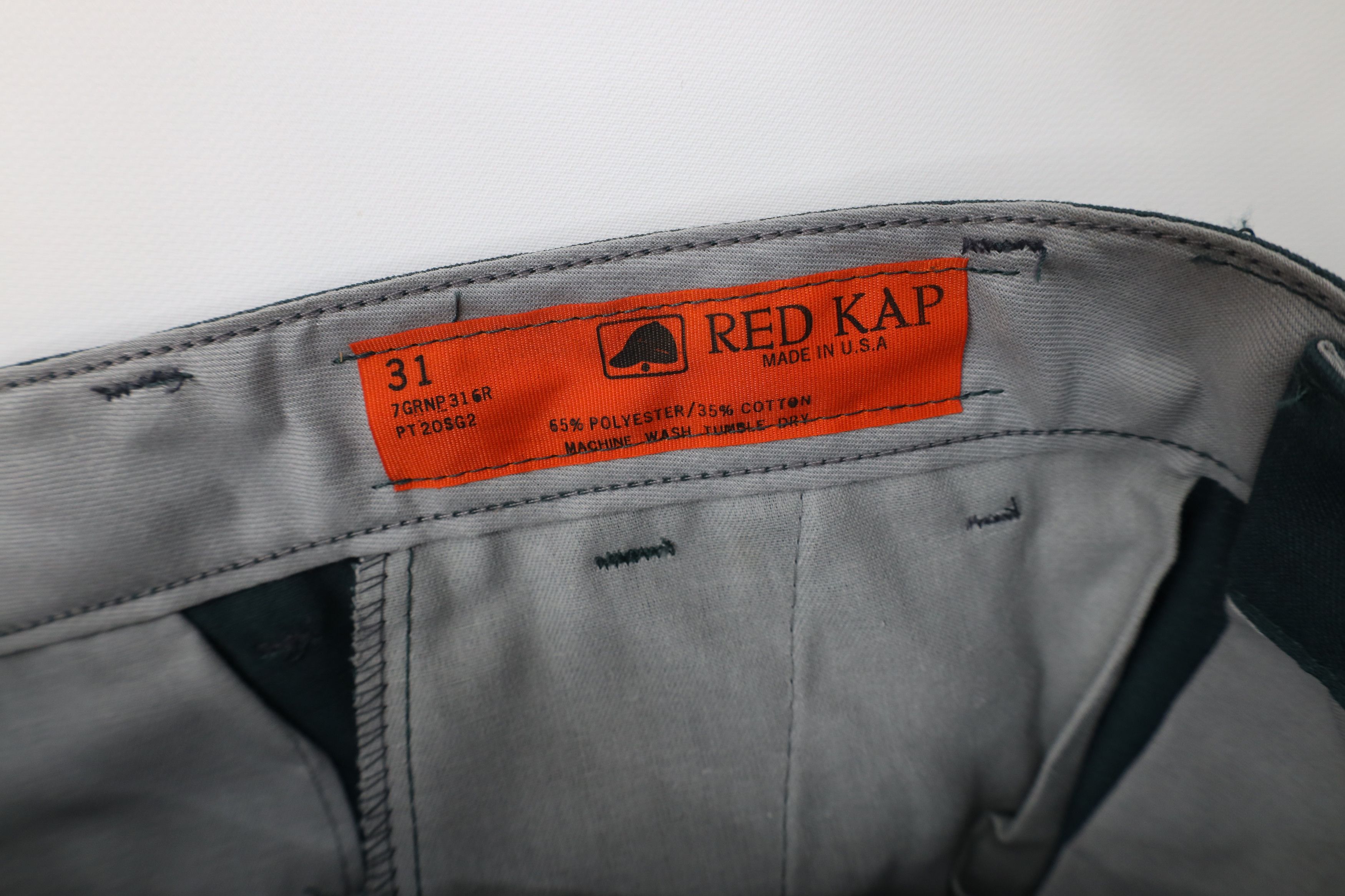 Vintage Deadstock Vintage 90s Streetwear Workwear Pants Green USA Size US 31 - 8 Thumbnail